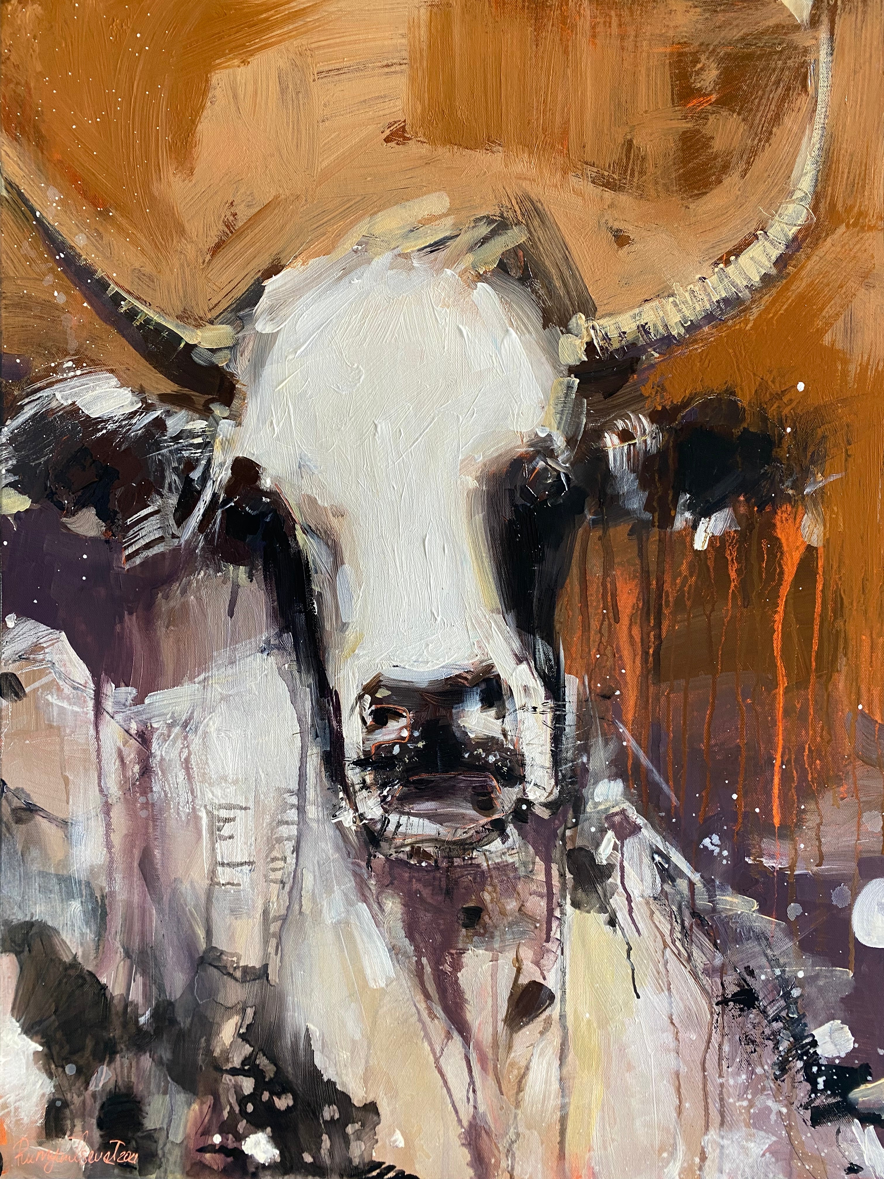 Rustic cow