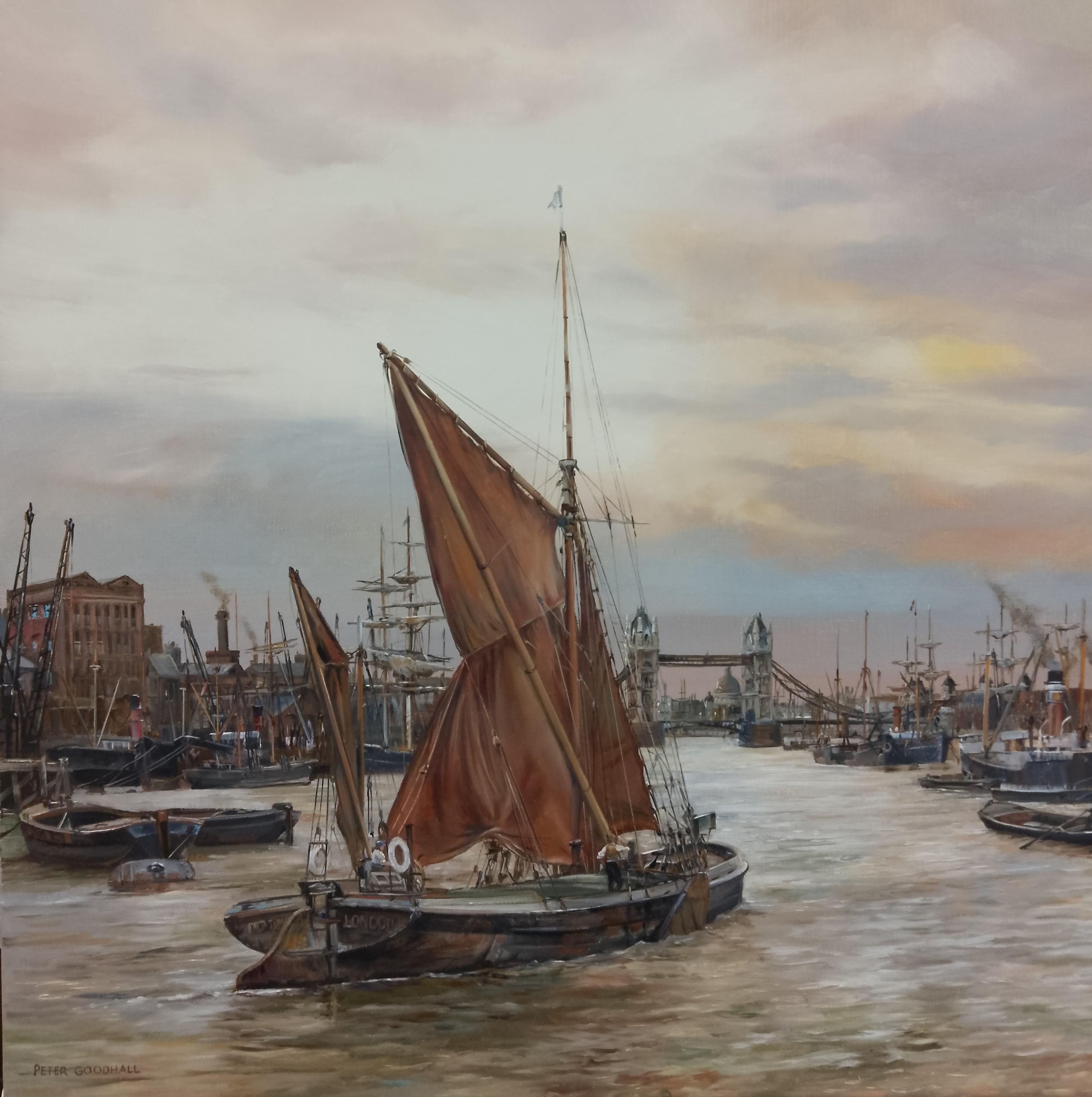 COMMERCIAL SHIPPING IN THE POOL OF LONDON, c.1900
