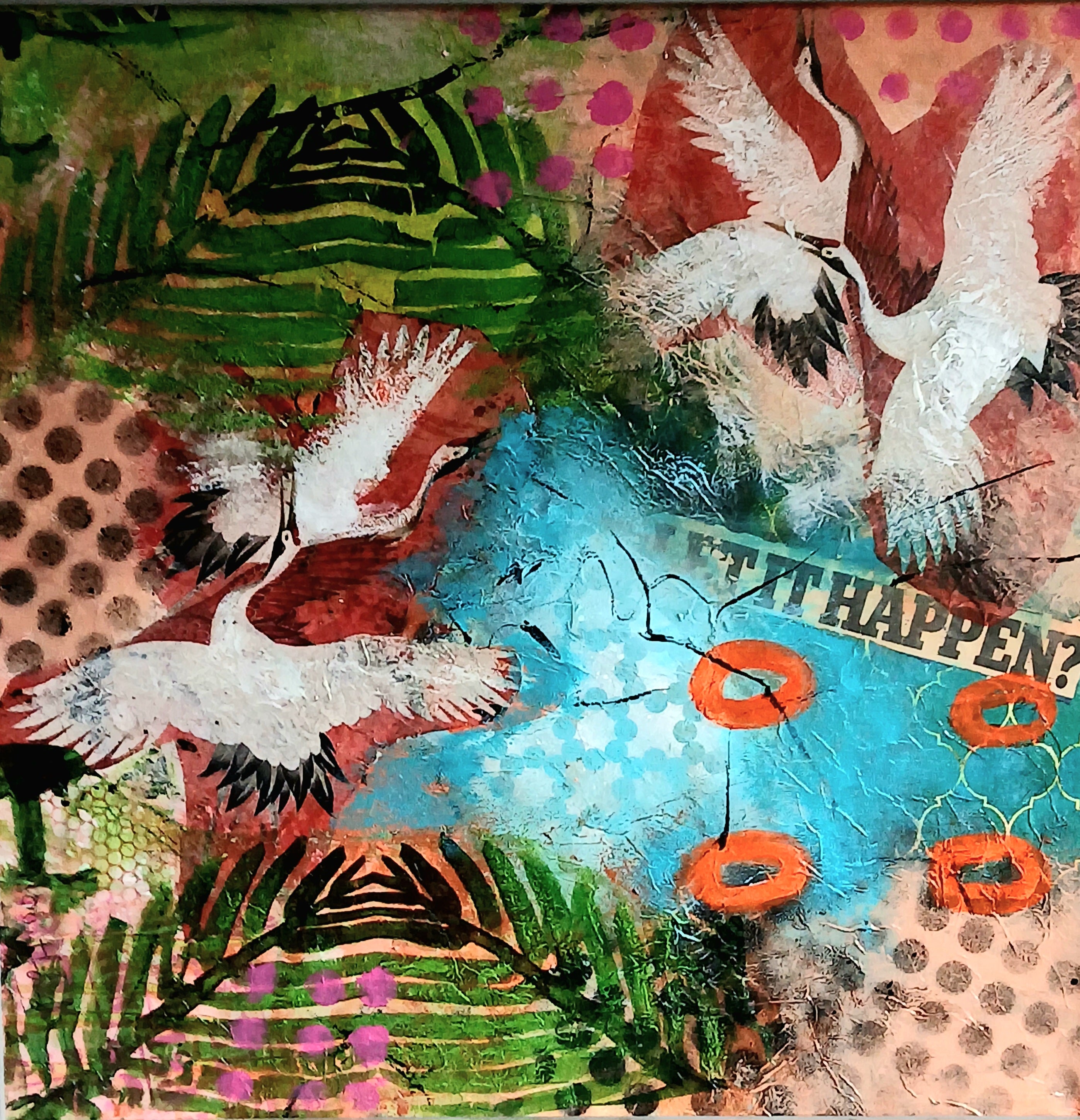 Flying Flamingoes