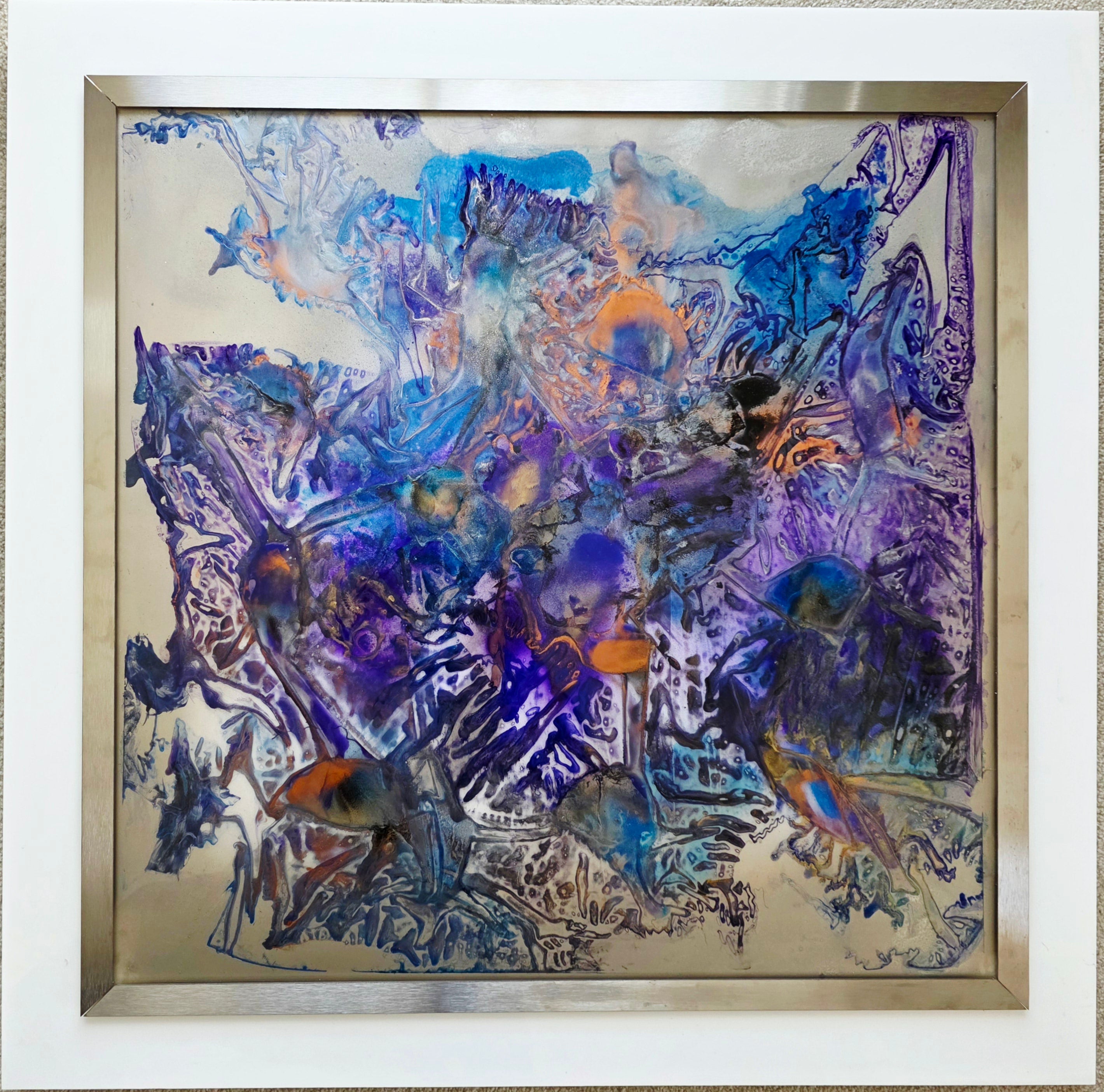 Regal Reverie(acrylic glass original painting)