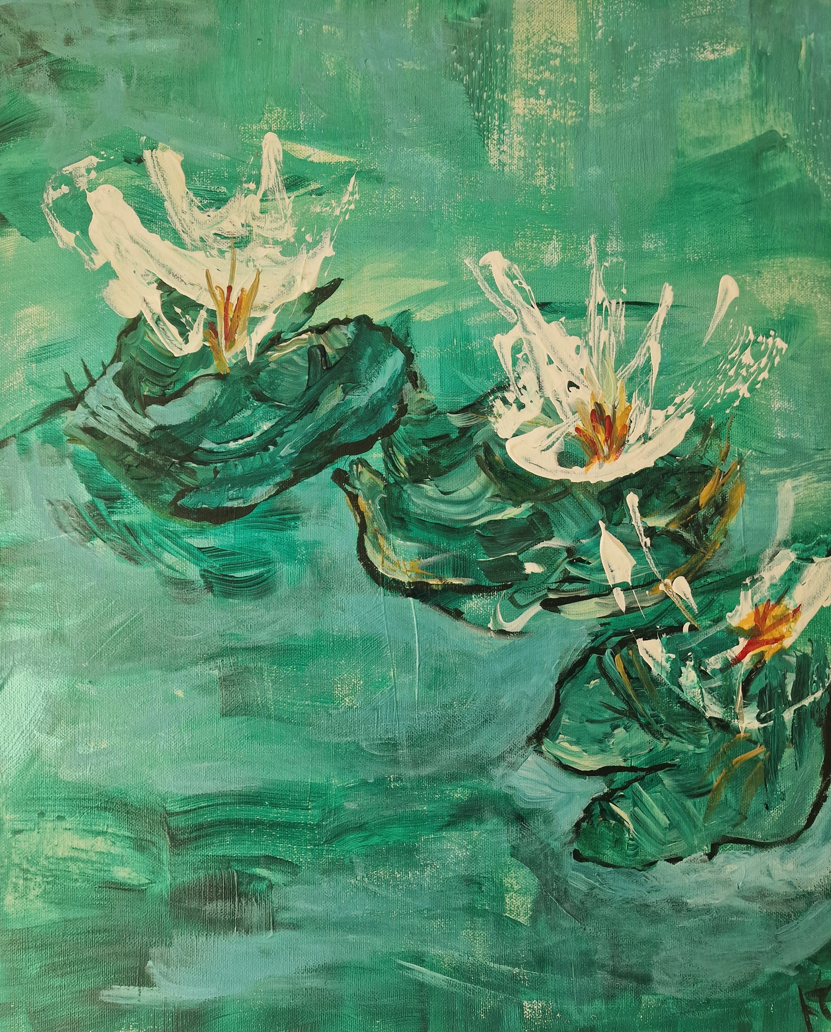 "Water Lillie's on the Pond"