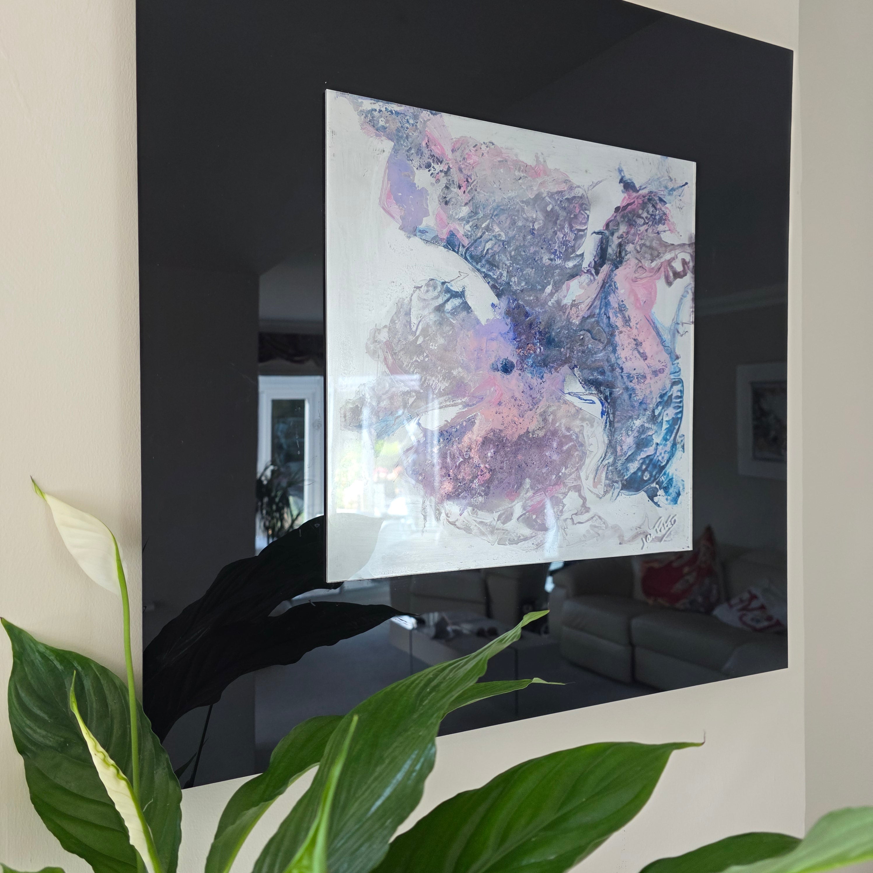 Peace Dove( reverse painted acrylic glass)