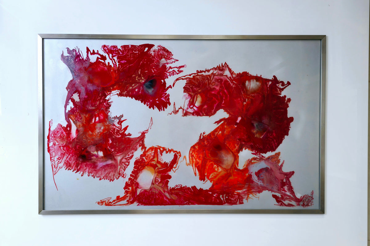 Dancing Dragons. XL acrylic glass totally unique original