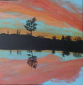 Sunset reflection