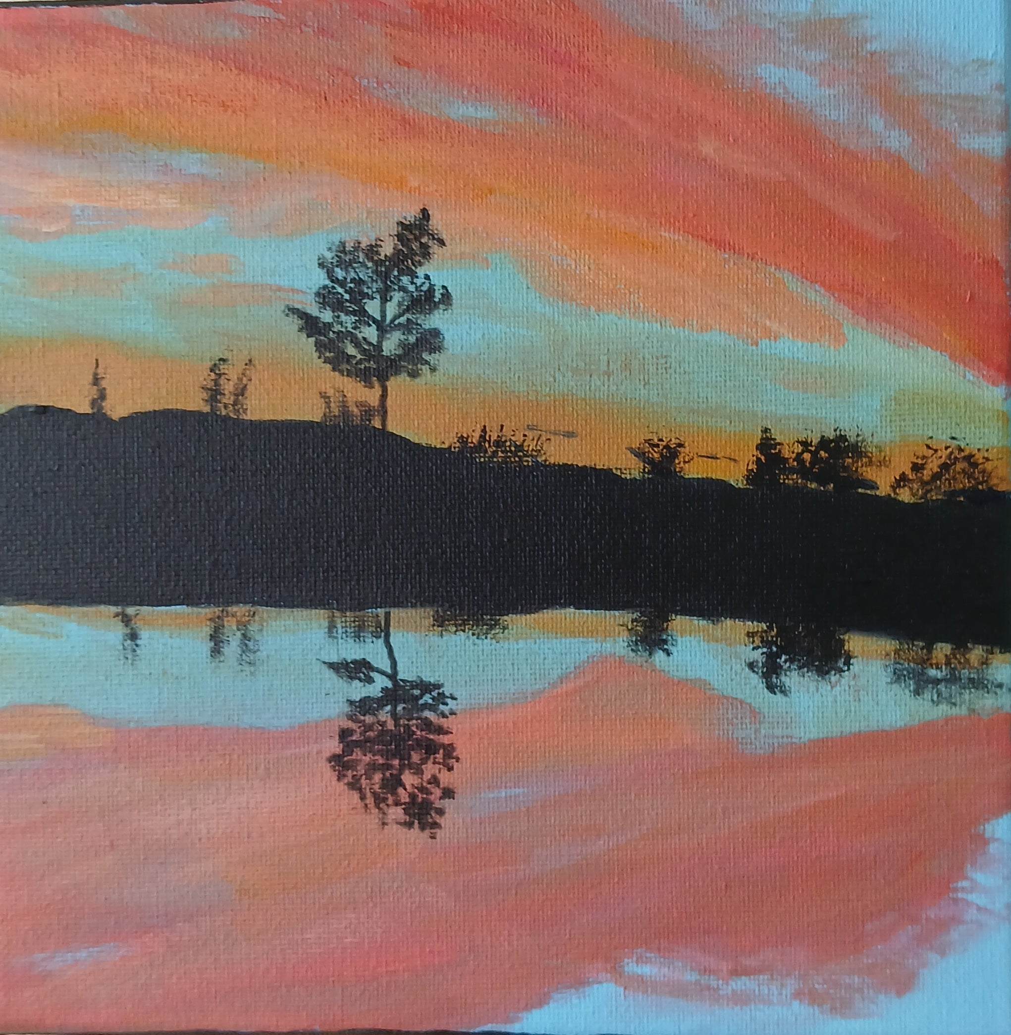 Sunset reflection
