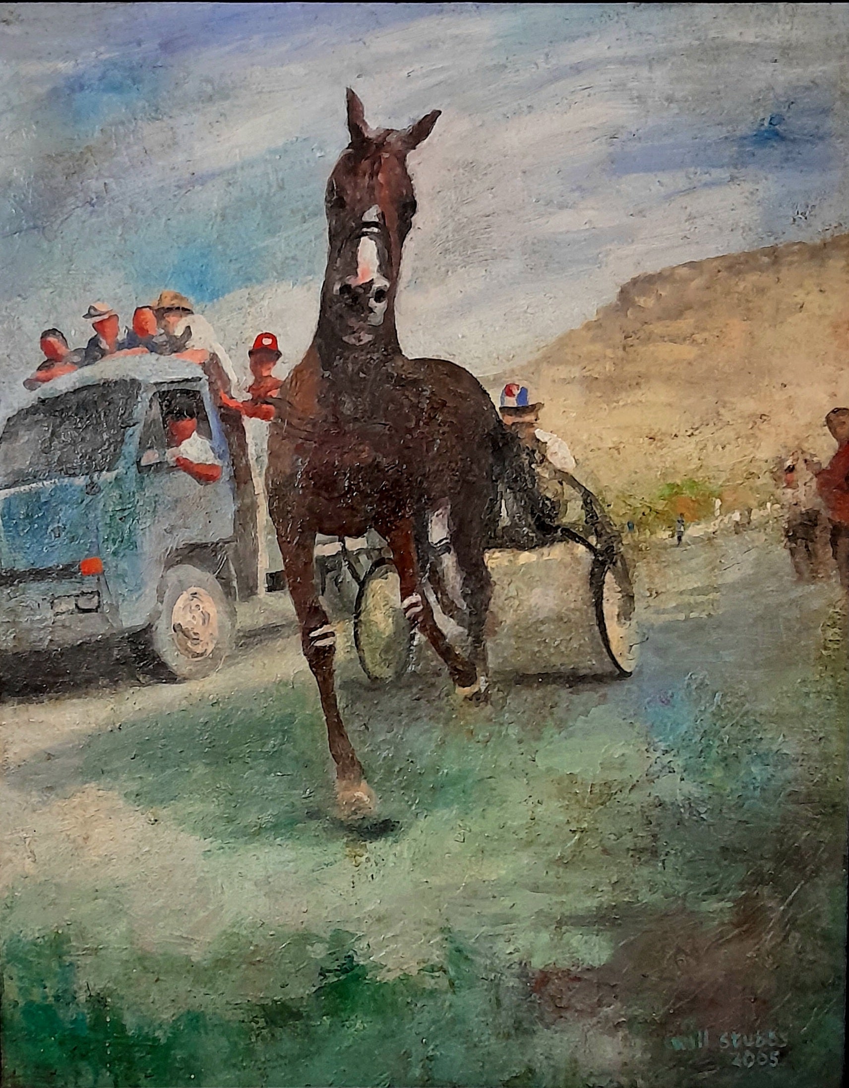 Horse distracted