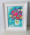 Vase of roses