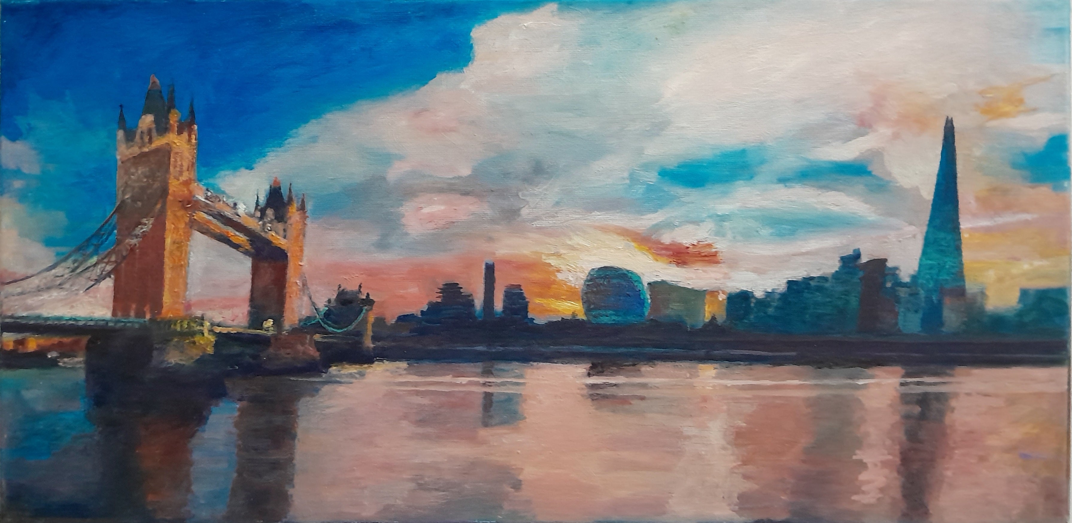 London Bridge and The Shard Panorama