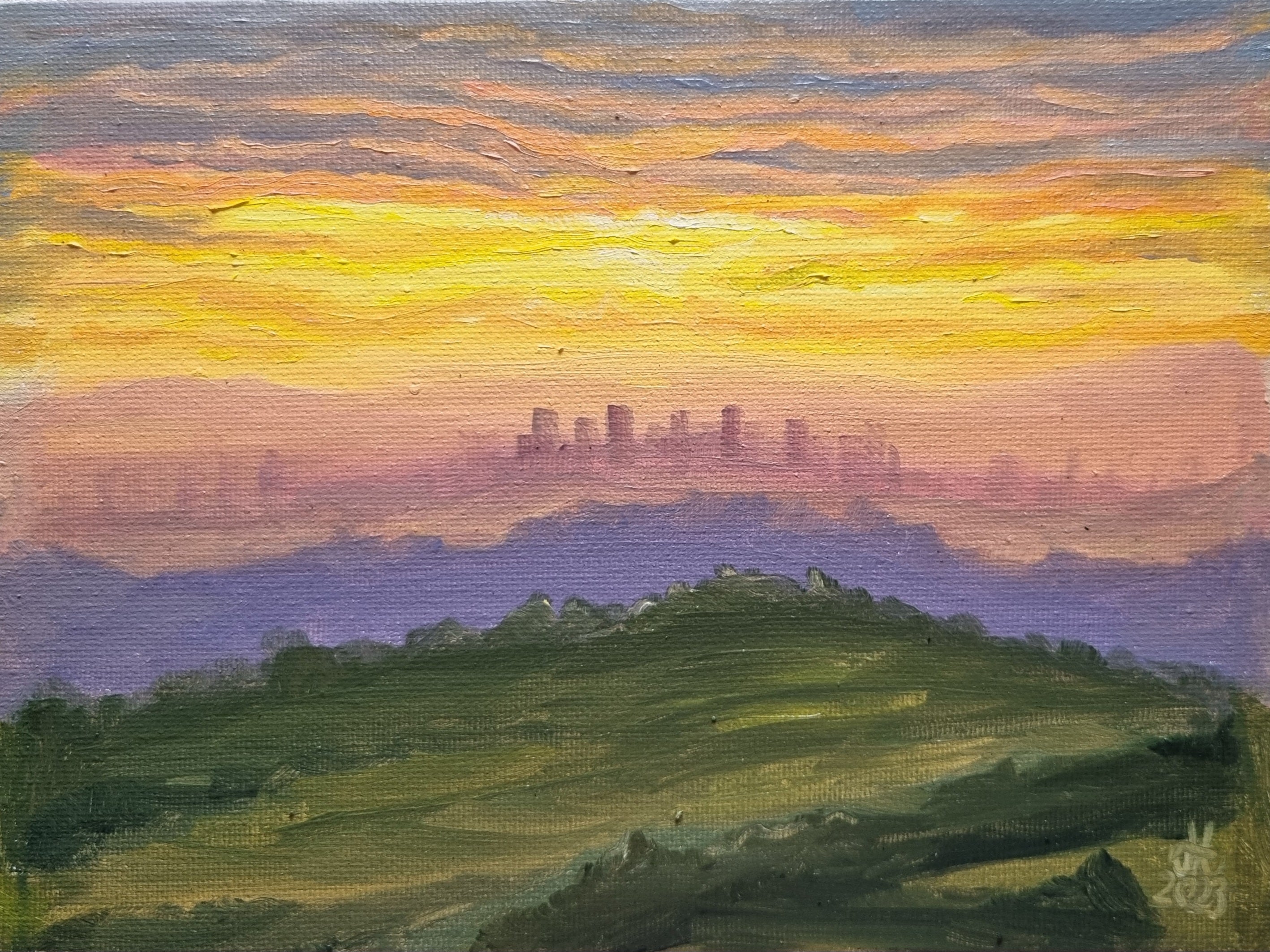 Sunset over Manchester