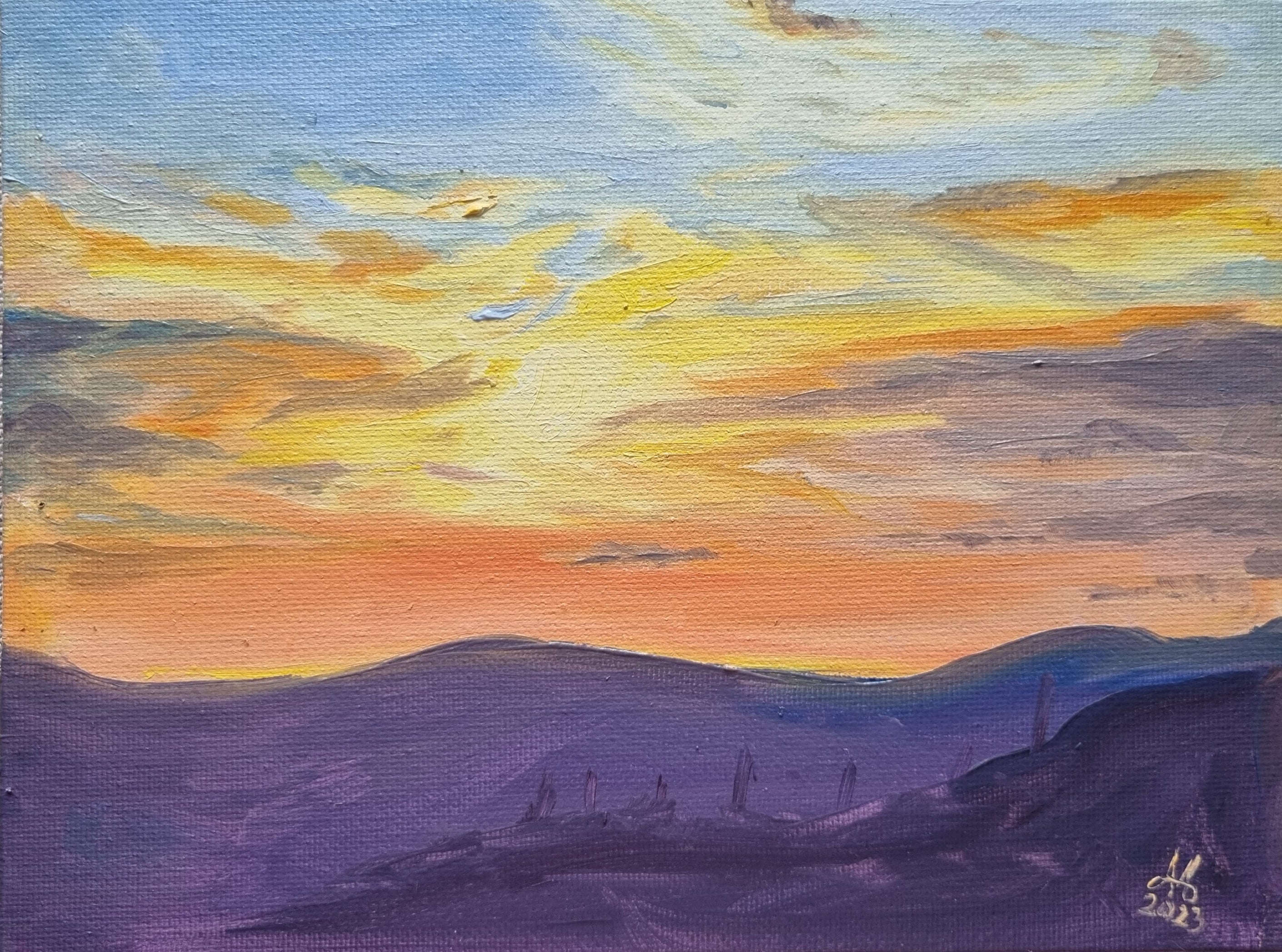 Sunset sky