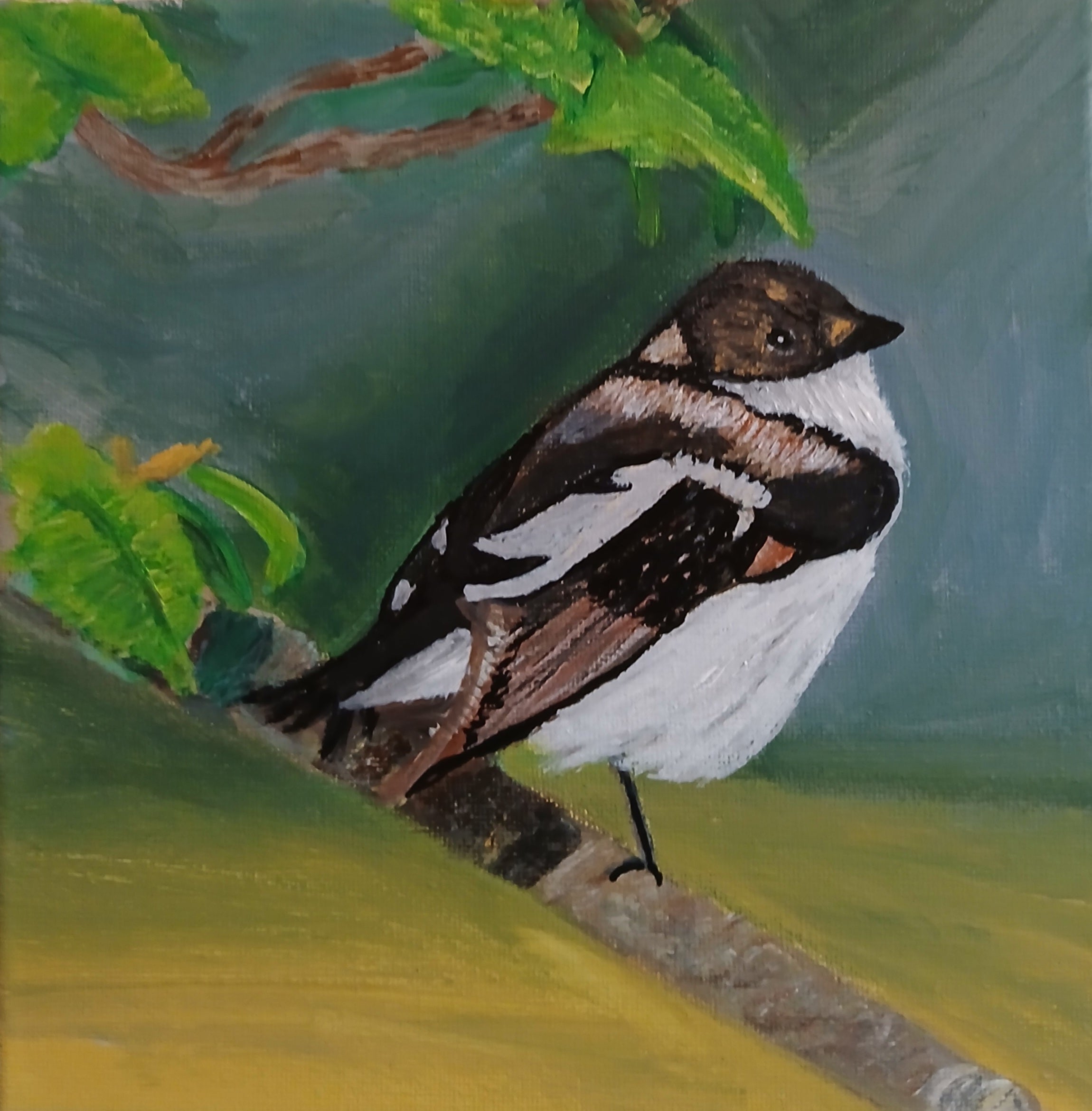 Resting bird