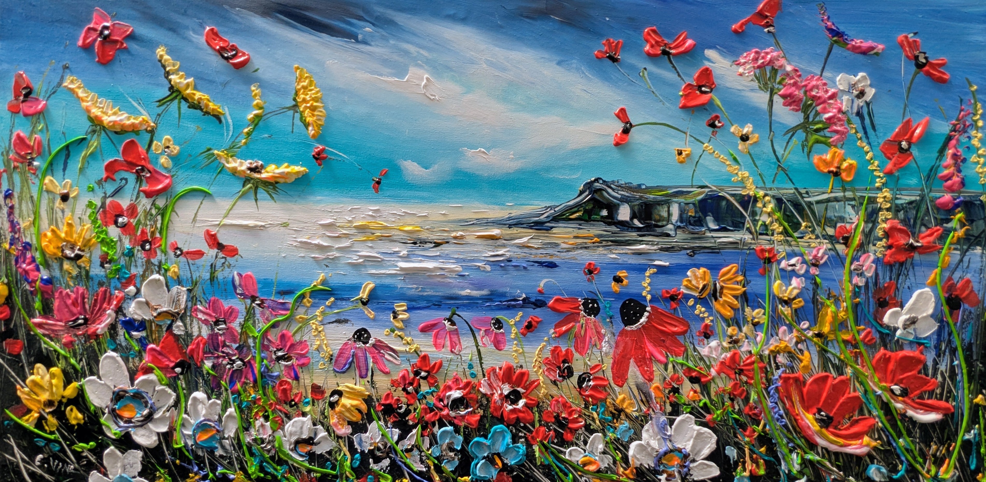Bank of flowers