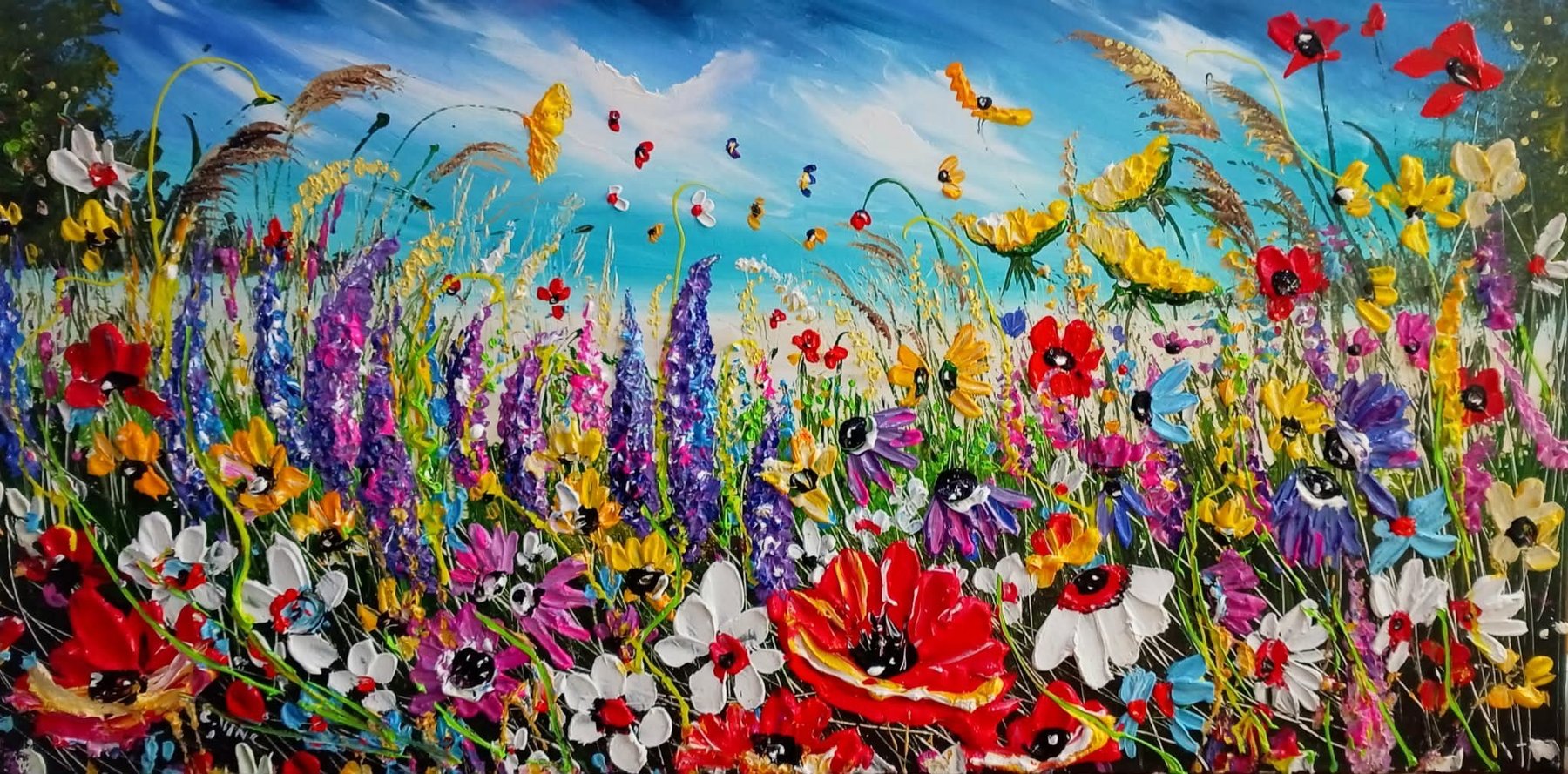 Flowers by the shore