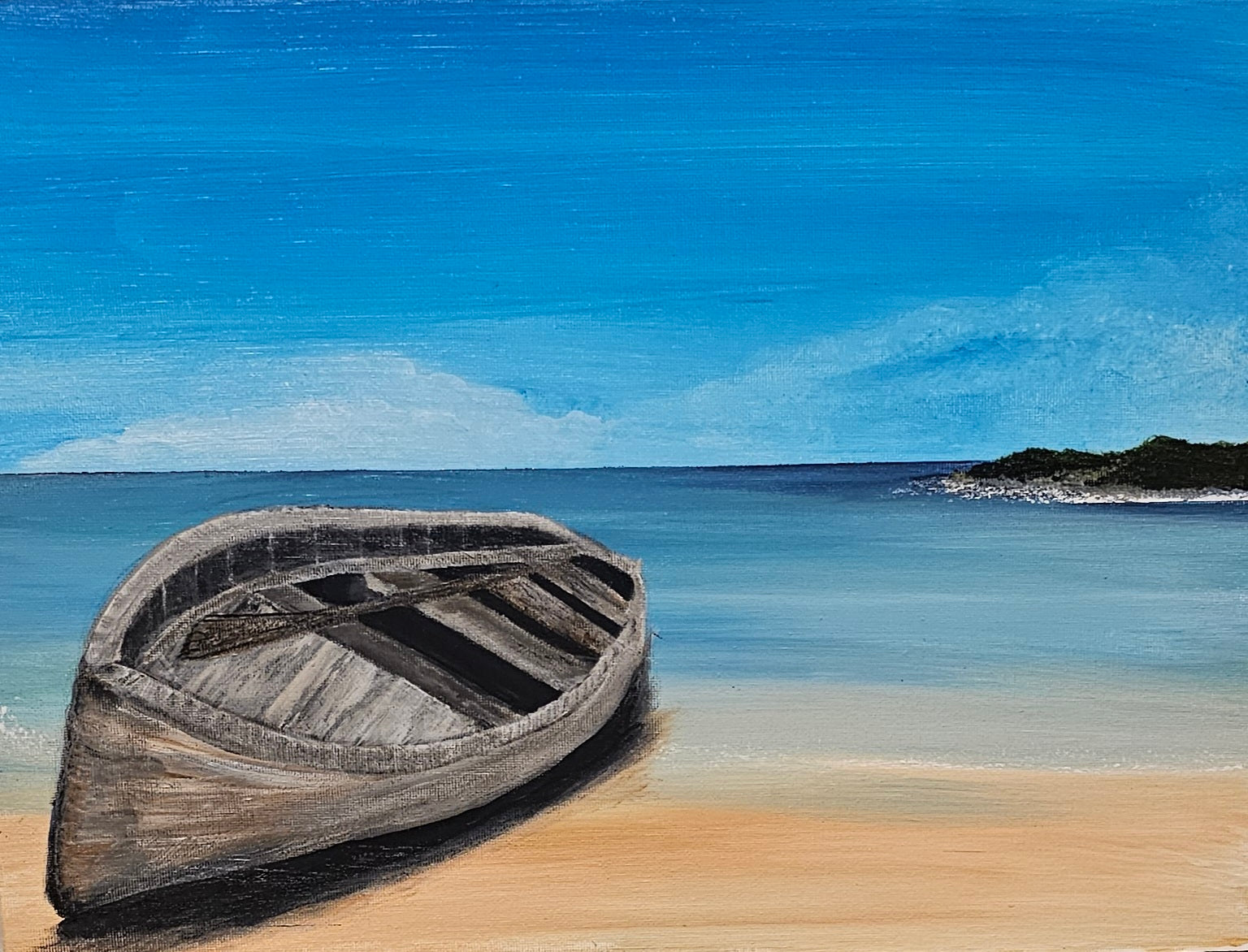 Caribbean rowing boat
