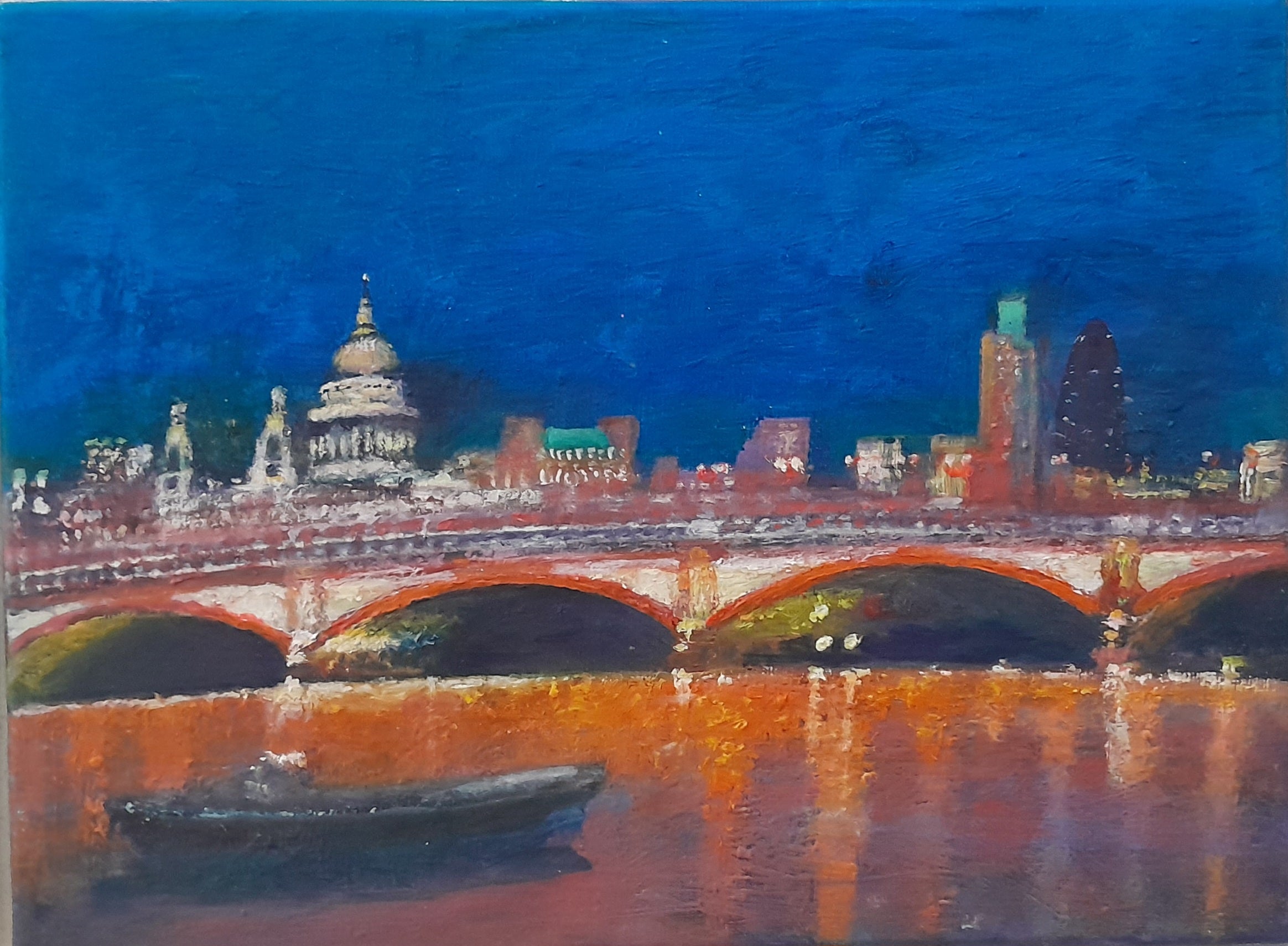 St Paul's & Blackfriars Bridge at night