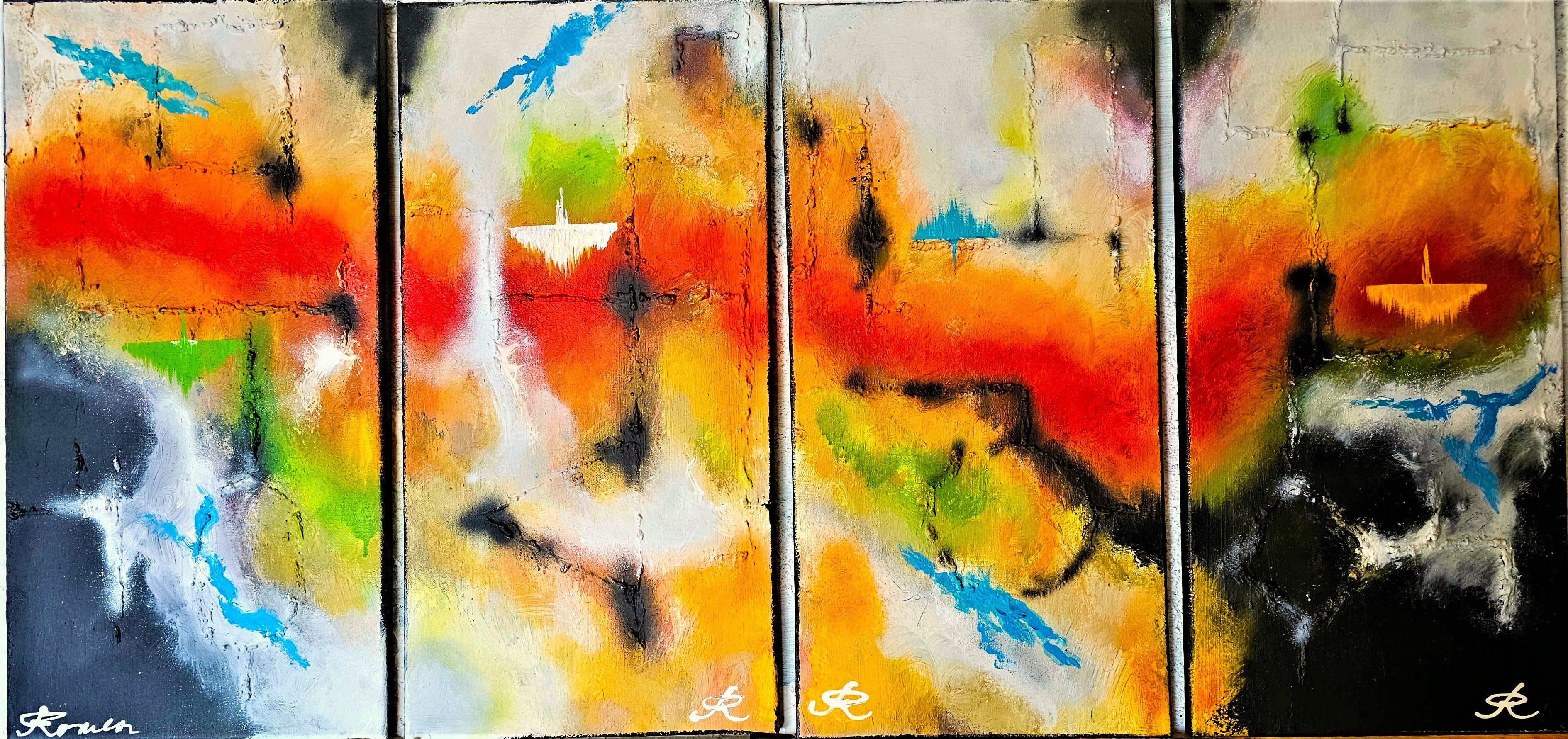 Nulla dies sine art, There is no day without art, 24x48 inch, 61x122 cm, SKU 1039