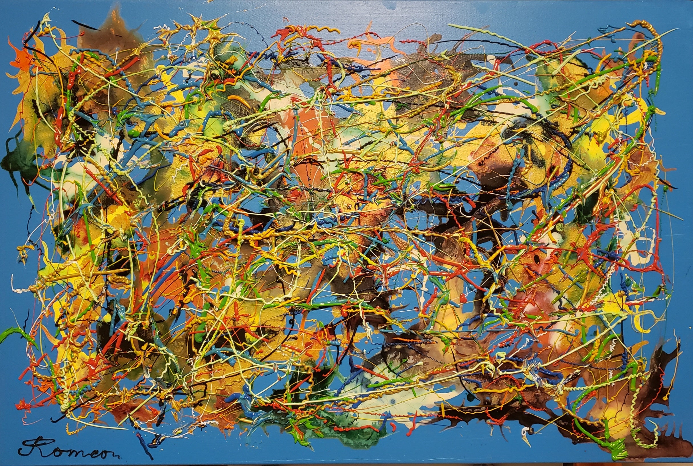 Blue Period, Acrylic on canvas, 24x36 inch, SKU 1152