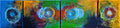 Colors in quartet composition, 16x64 inch, 40.5x162.5 cm, SKU 1155