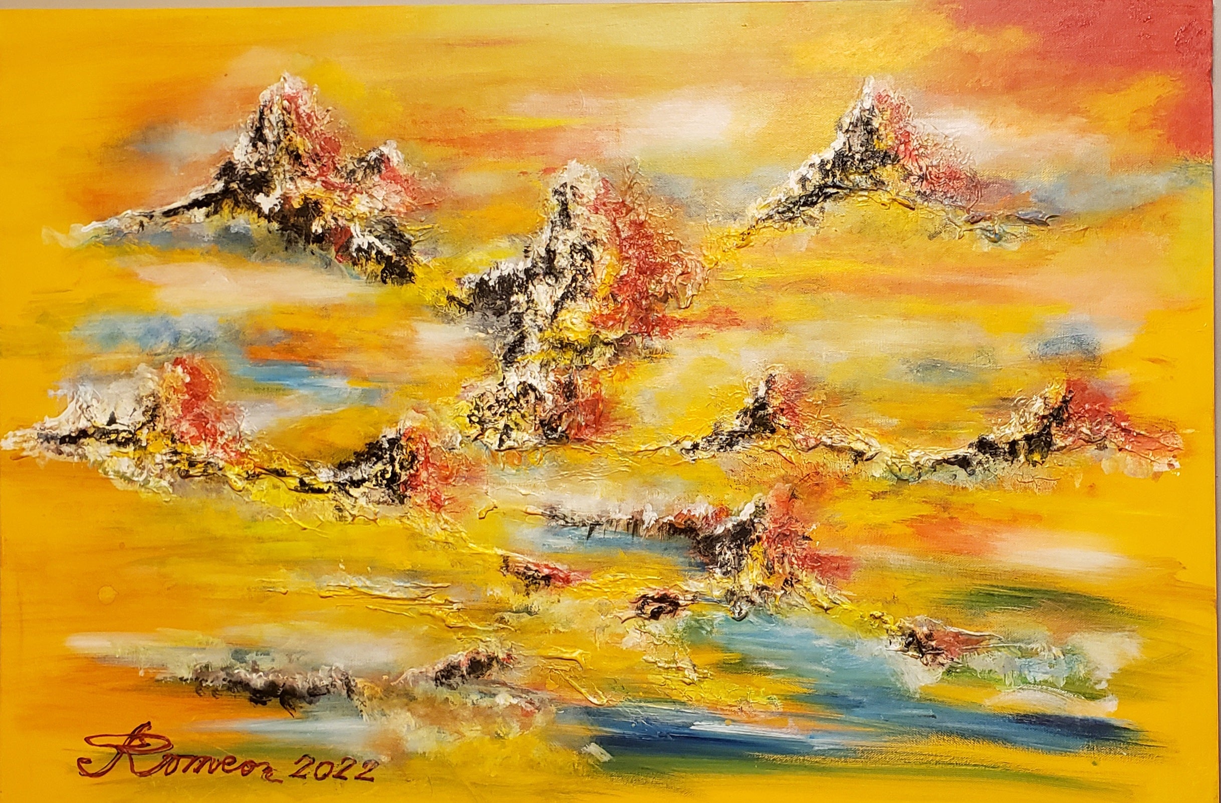 Fantastic view, Acrylic on canvas, 24x36 inch, SKU 1184