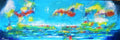 Superb summer in colors, Is a poem of light and atmosphere, 24x72 inch, 61x183 cmSKU 1201