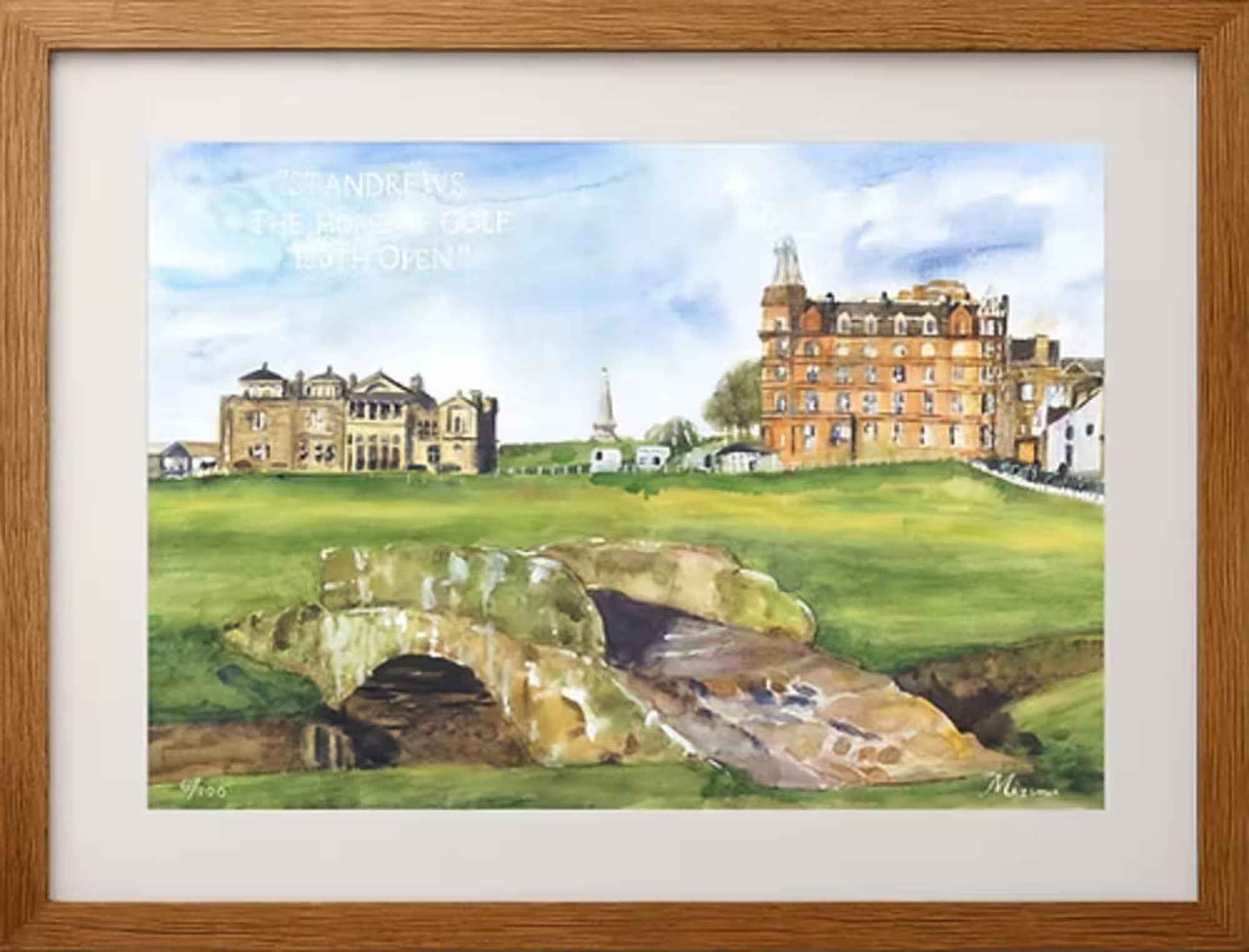 St Andrews GC – Limited Edition Framed Giclée Print 70x50cm