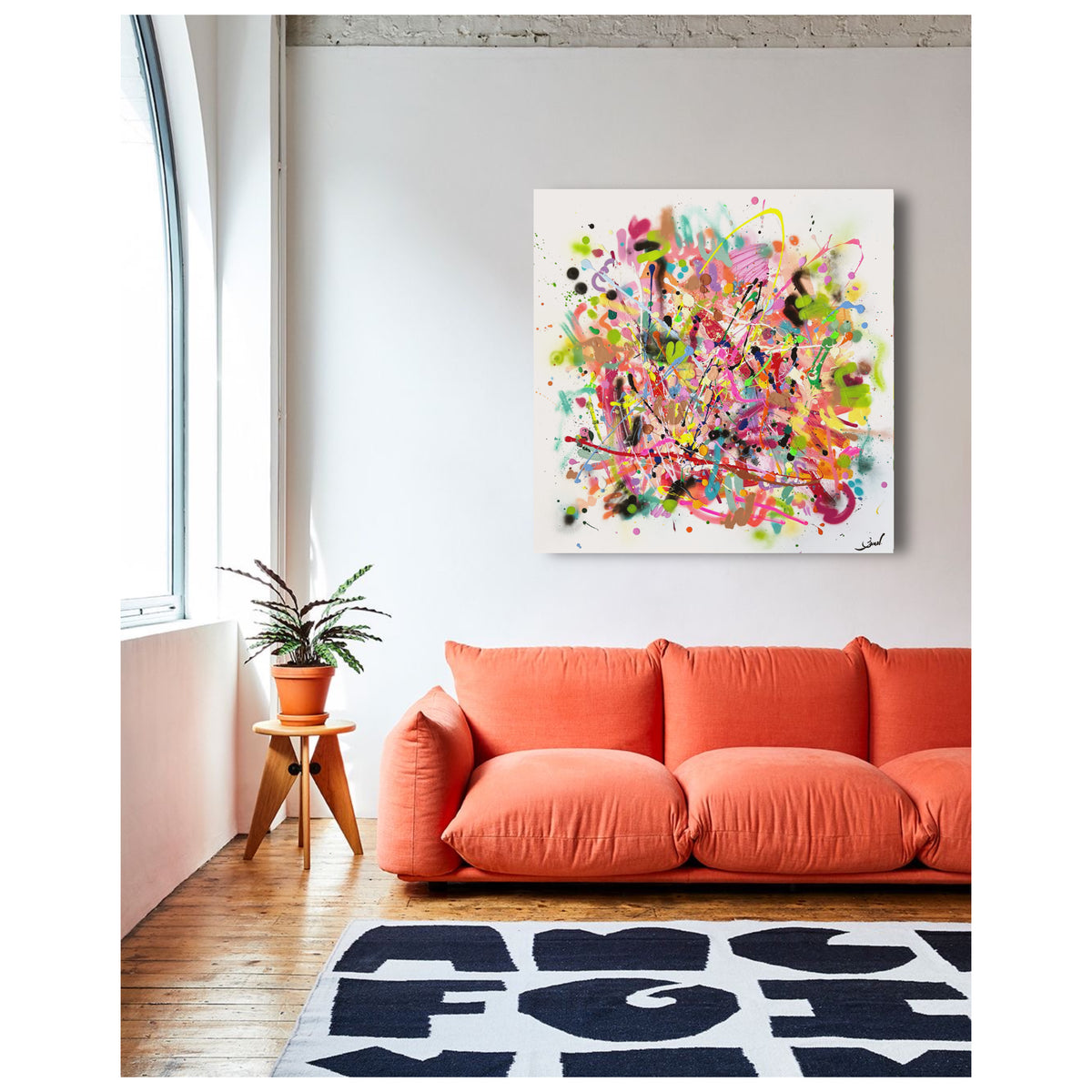 Fusion - Large painting on canvas