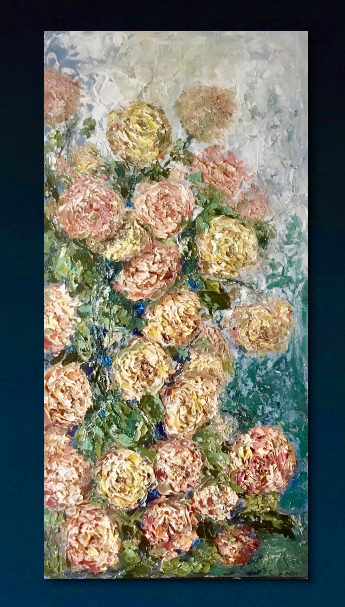 Pink and yellow flowers bouquet