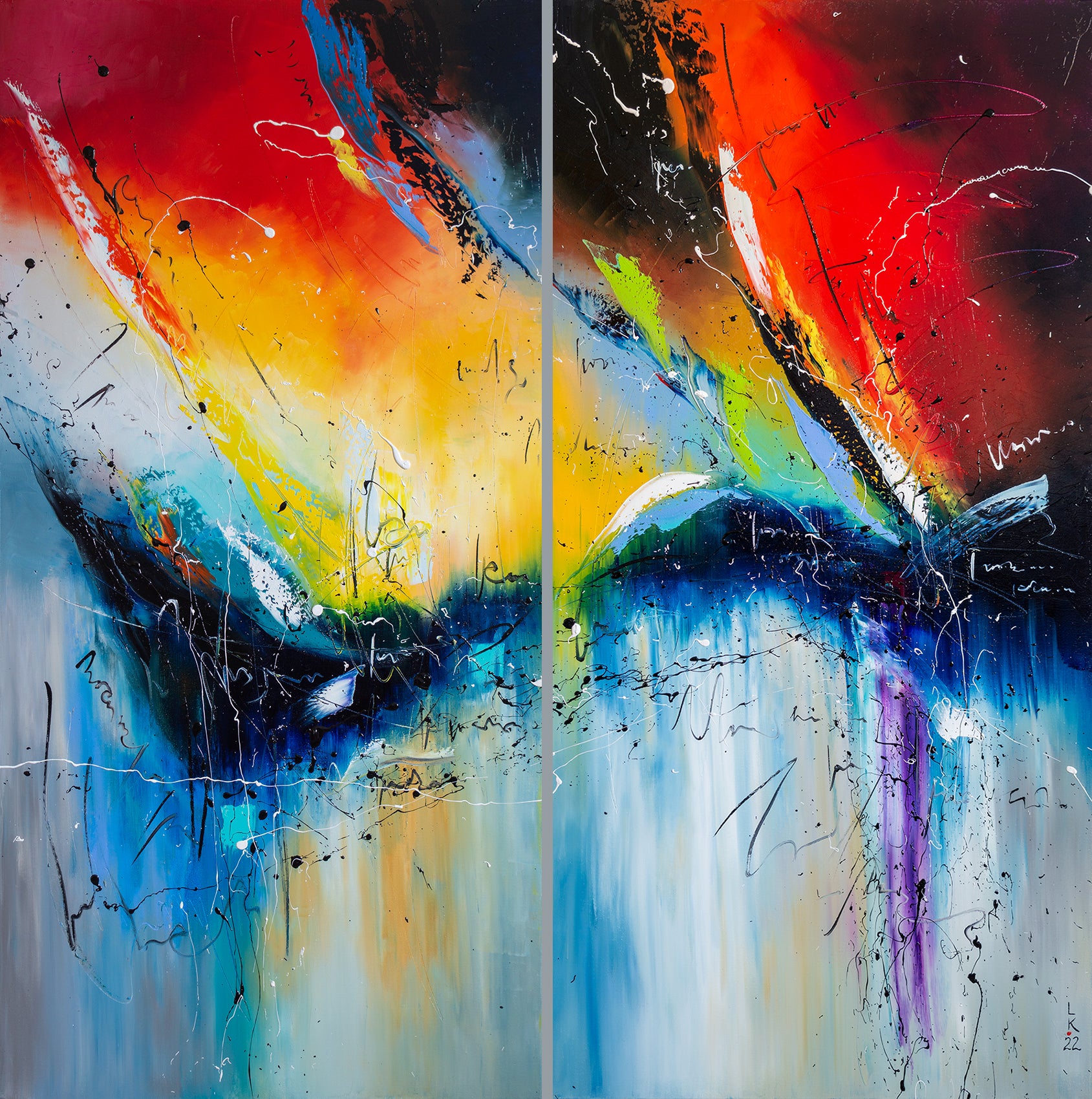 FIRE AND ICE (DIPTYCH)