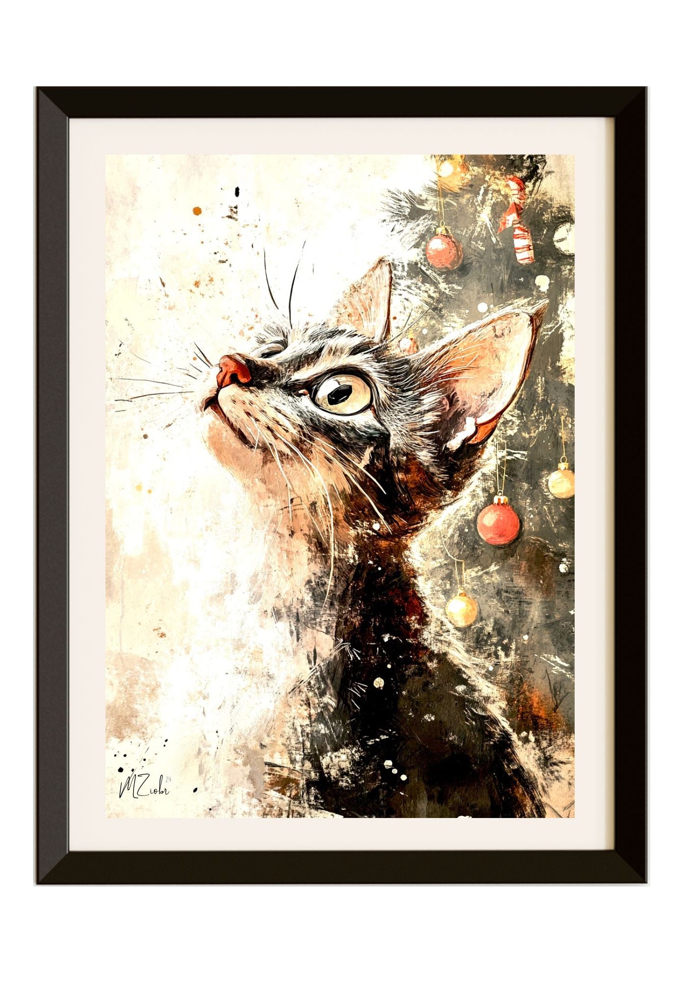 "Cat in Christmas Spirit"