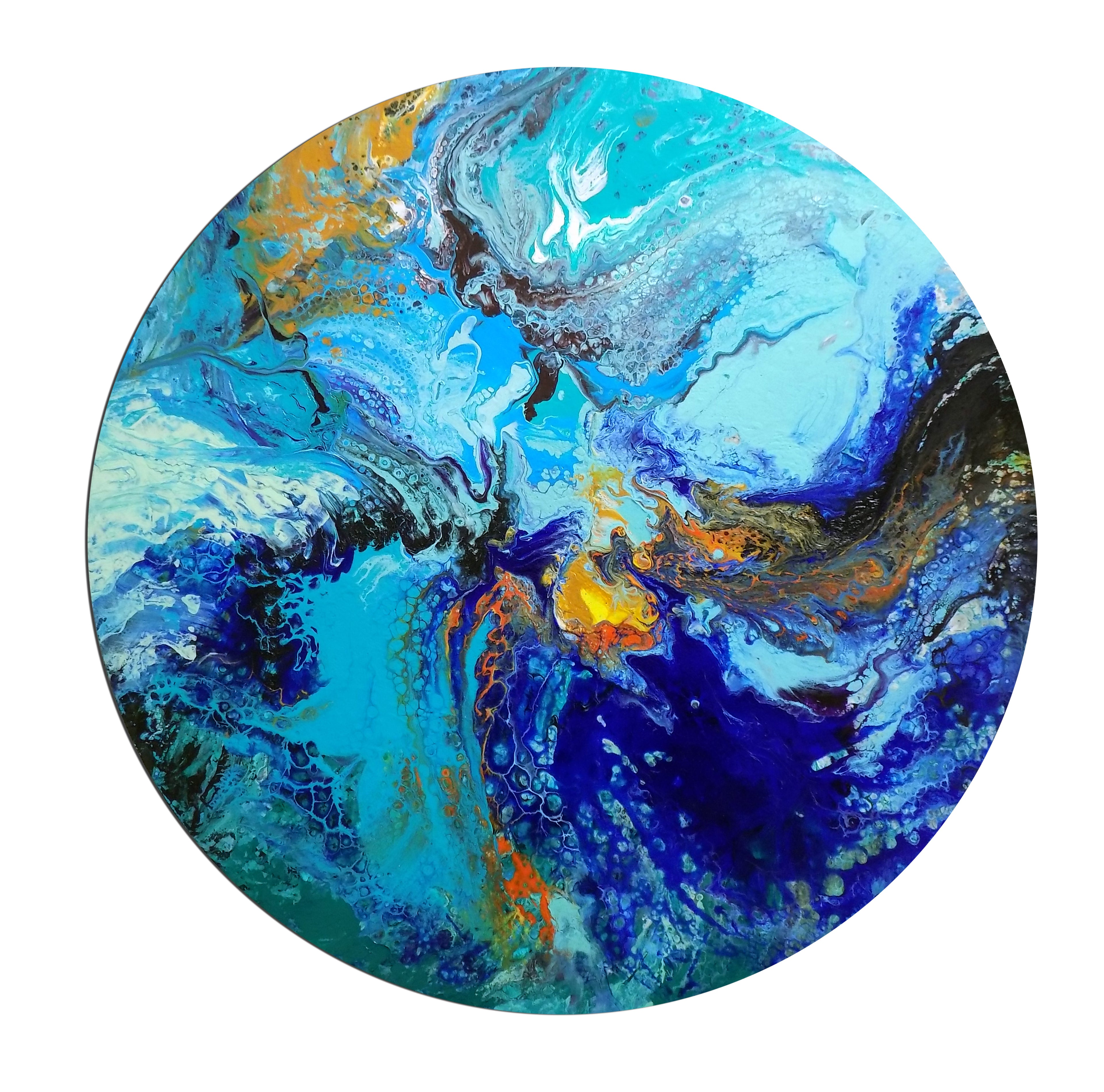 Hidden message - Round painting