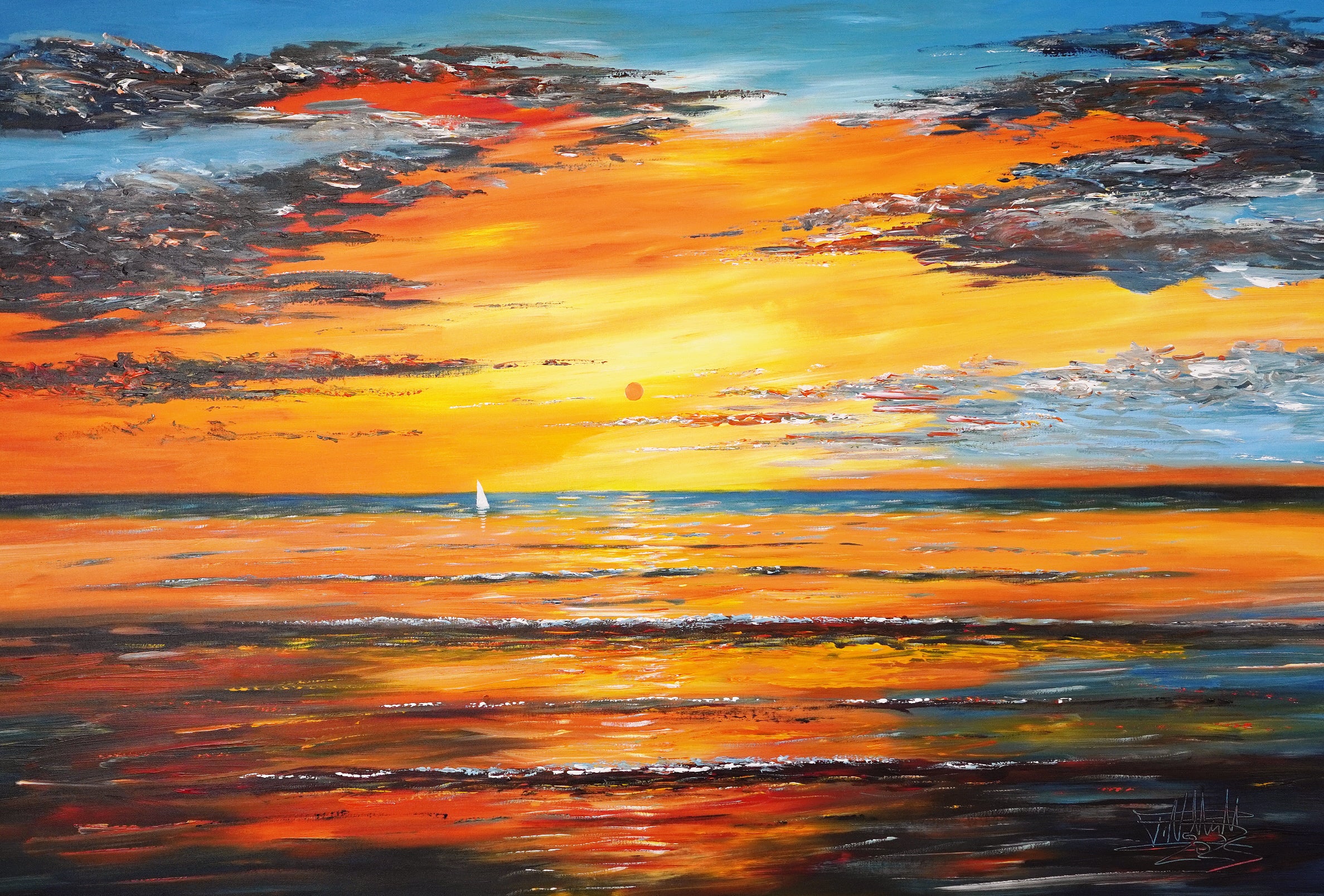 Romantic Seaside Sailing XL 1