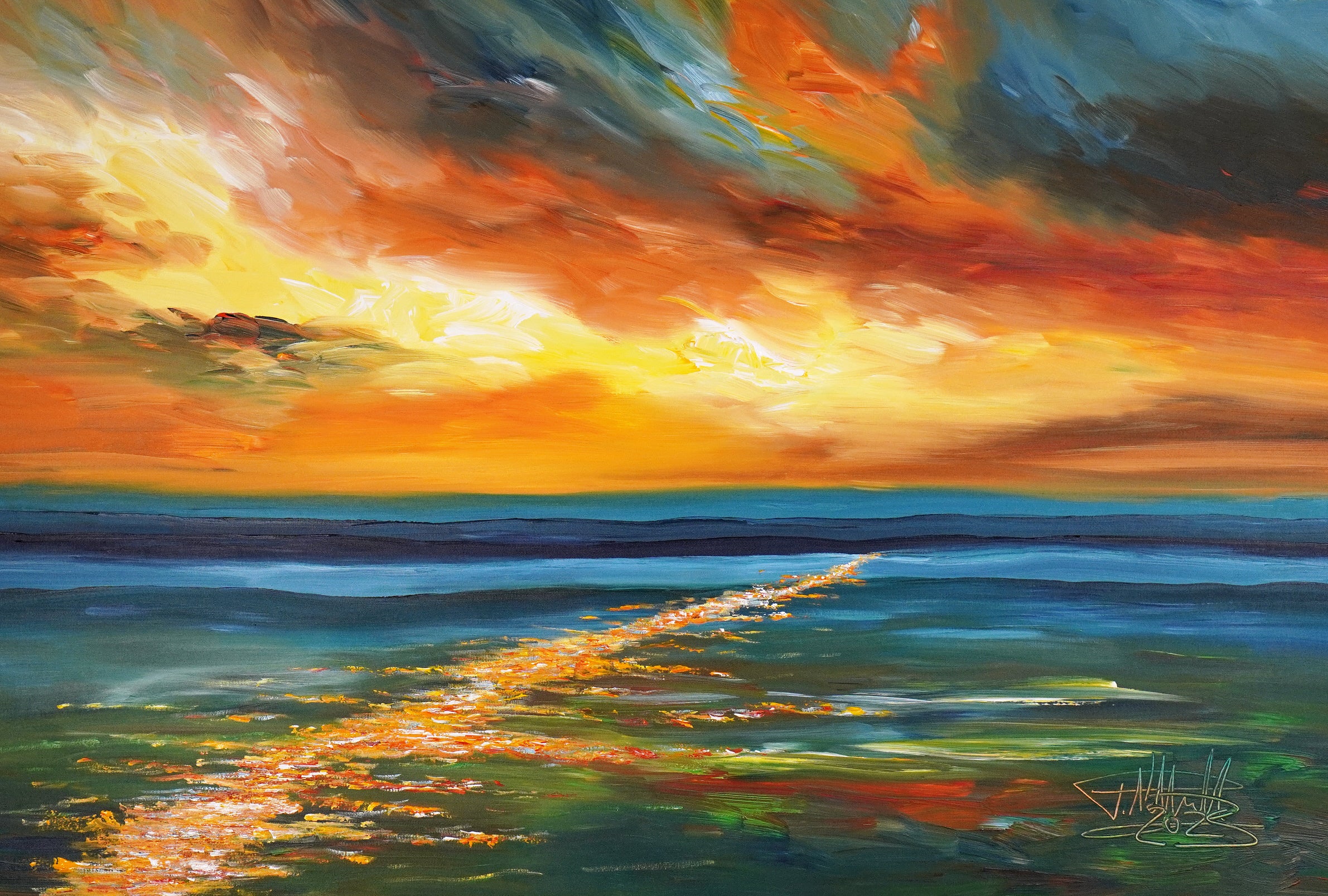 Romantic Evening Landscape XL 2