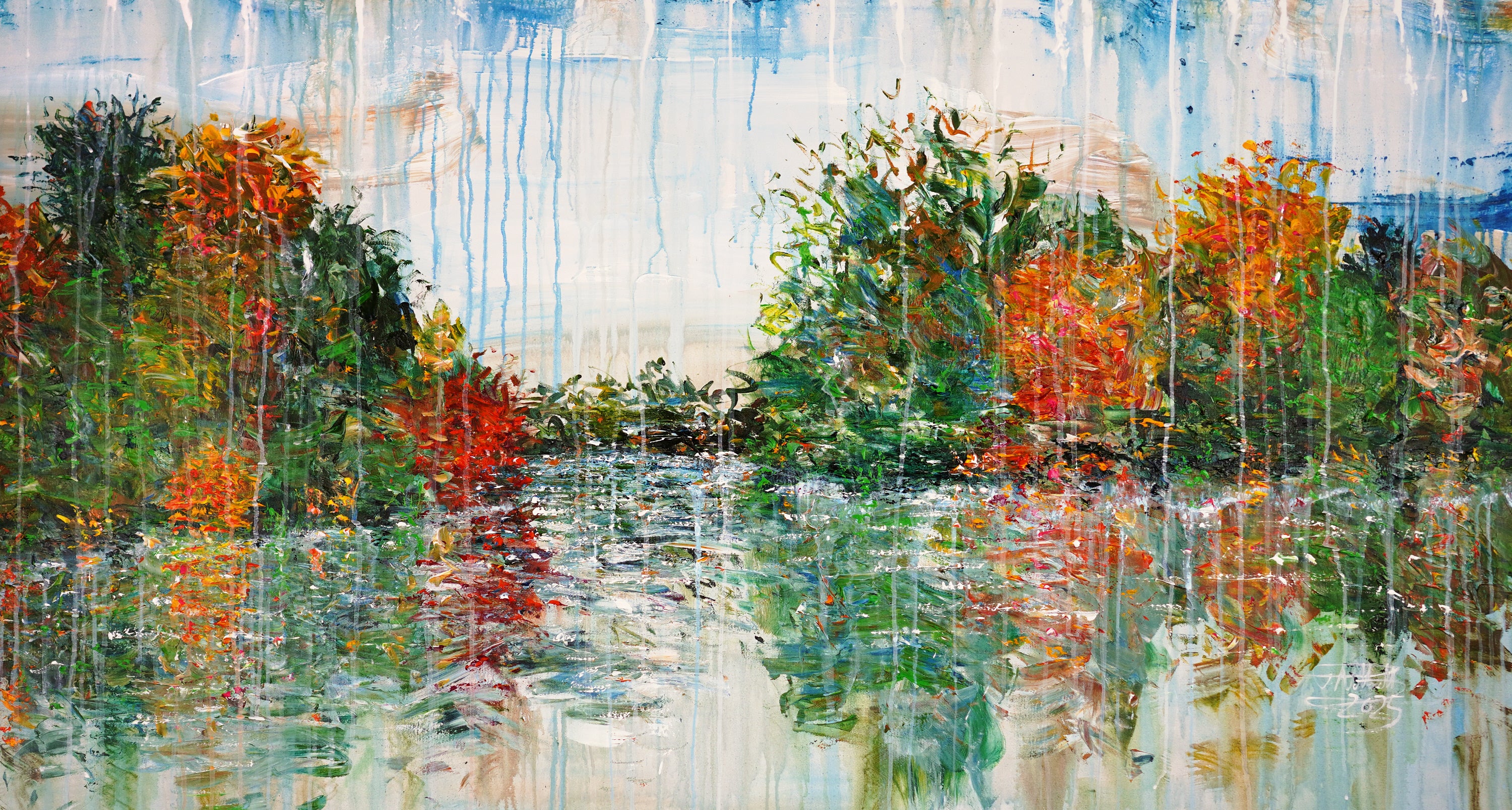 Trees By A Lake L 1