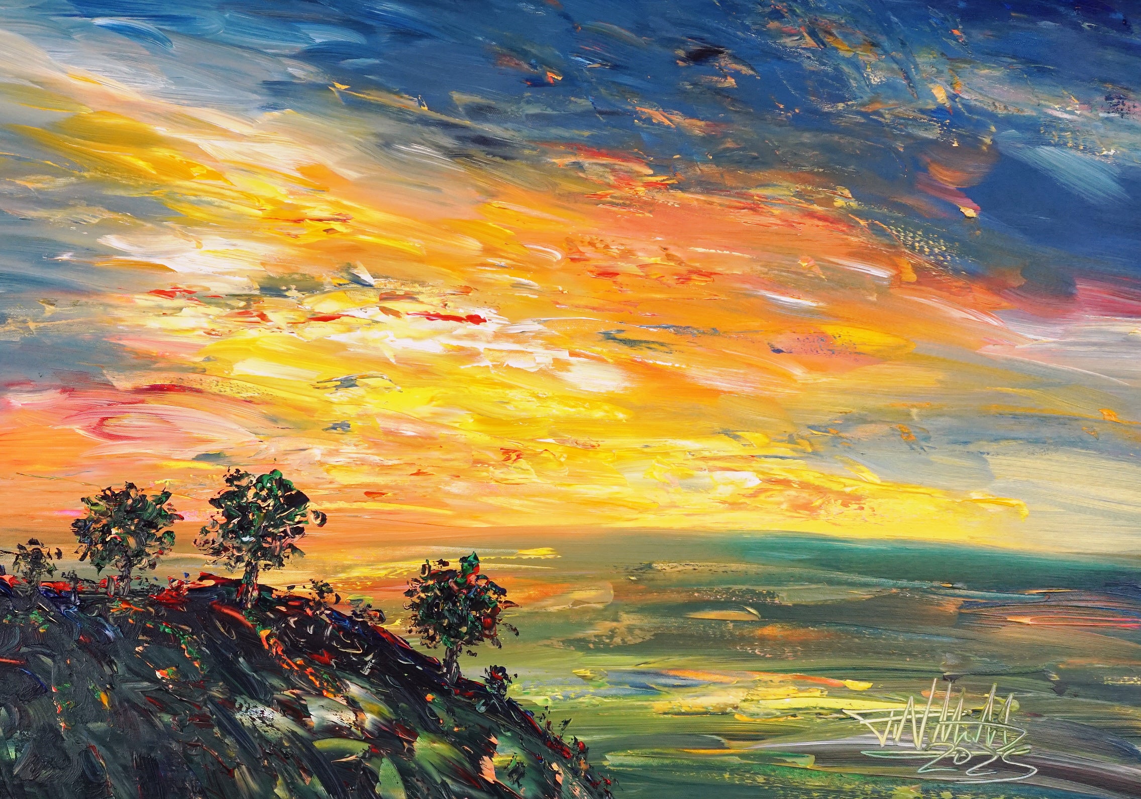 Romantic Evening Landscape S 1