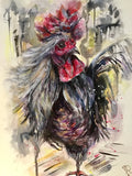 Silver rooster