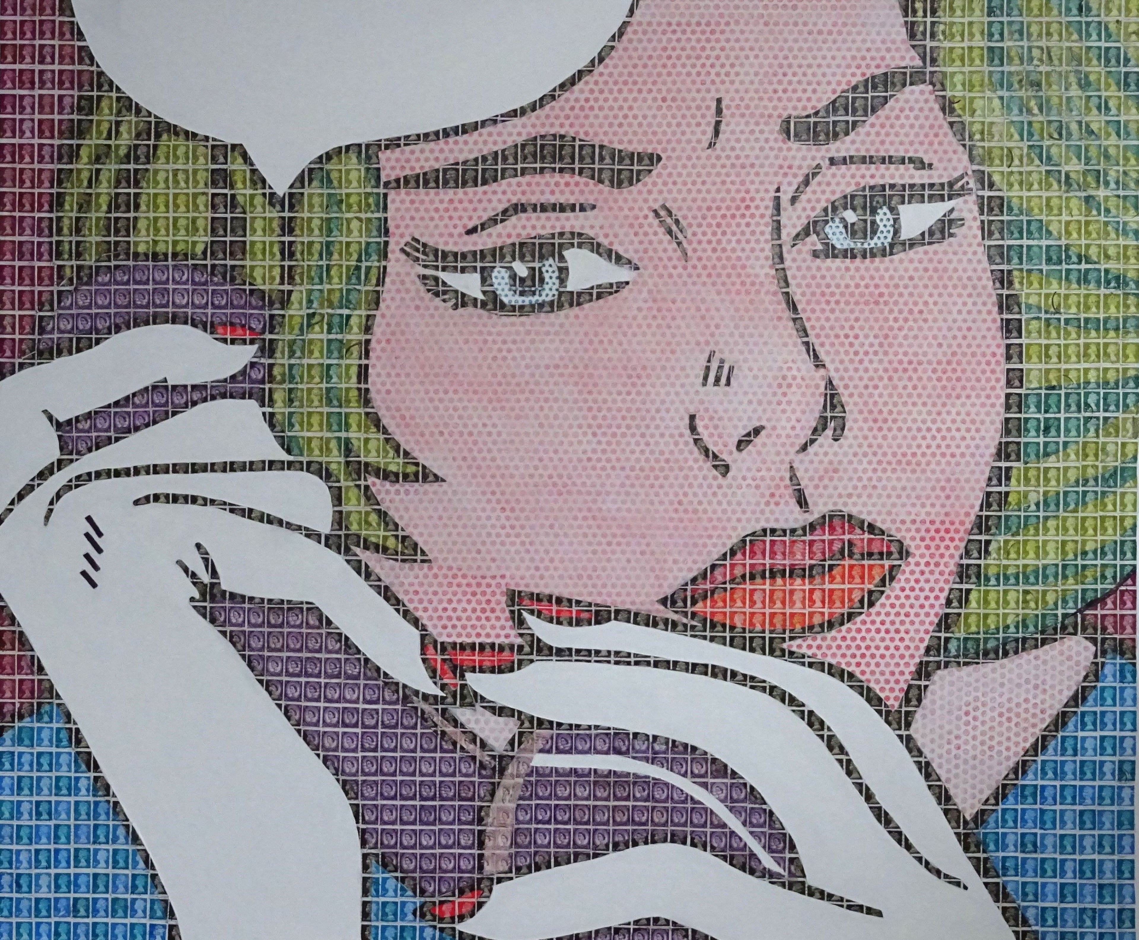 Girl on the (Purple Queen) phone