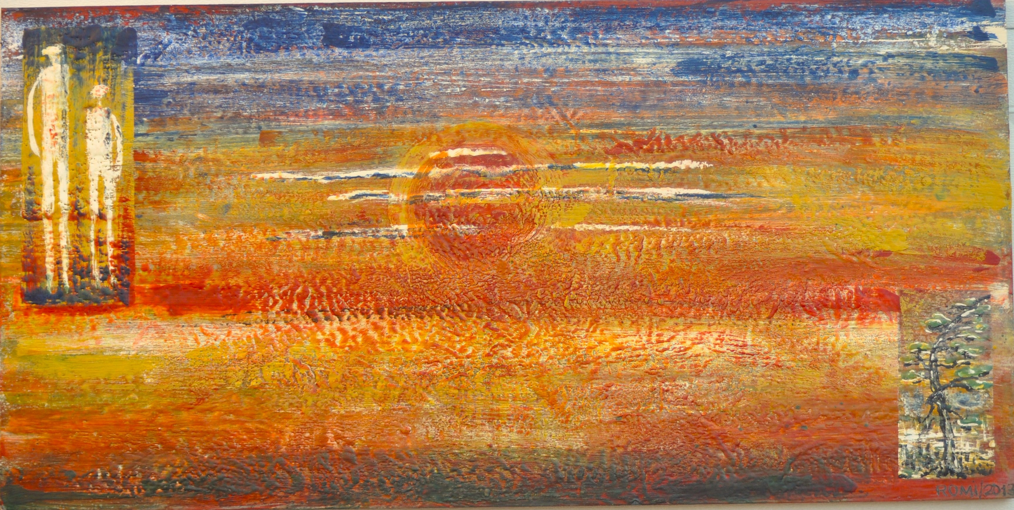 Me, you and sun, organic bees-wax, 24X48 inch, SKU 2019