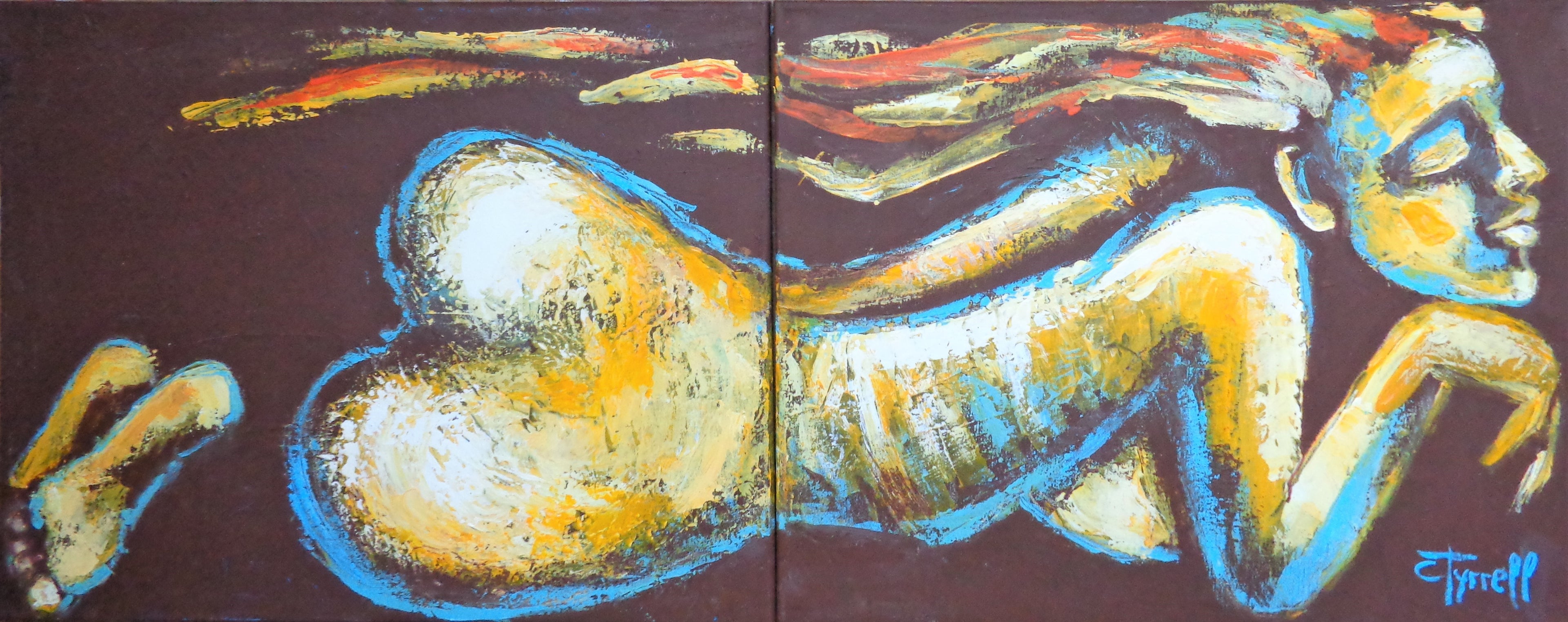 Relaxing Figure  - Diptych