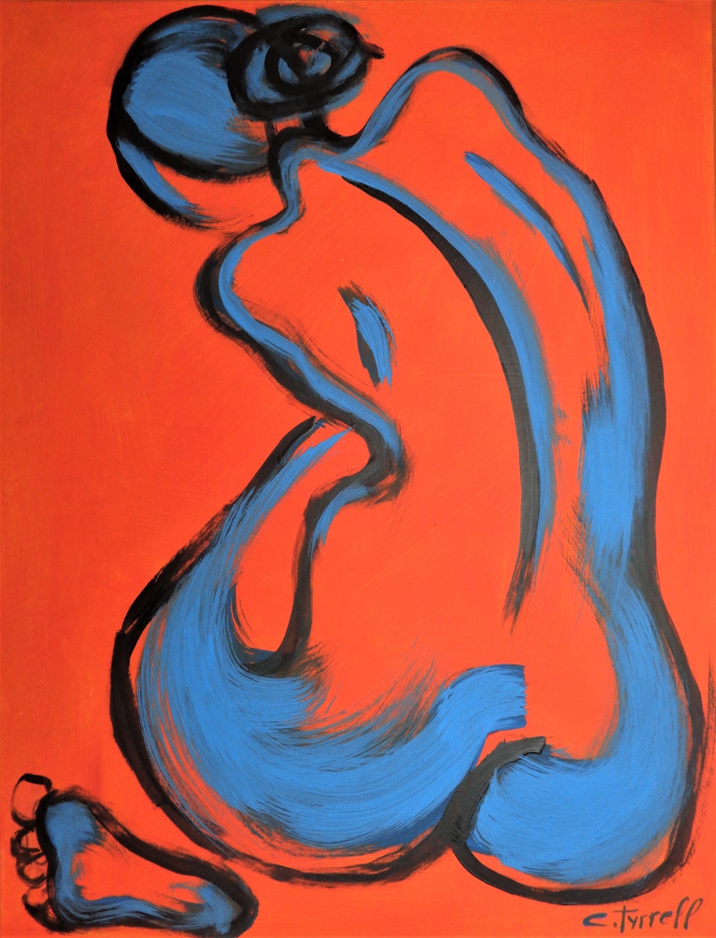 Orange And Blue Figure