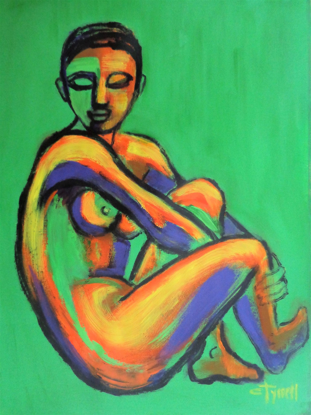 Green And Orange Figure