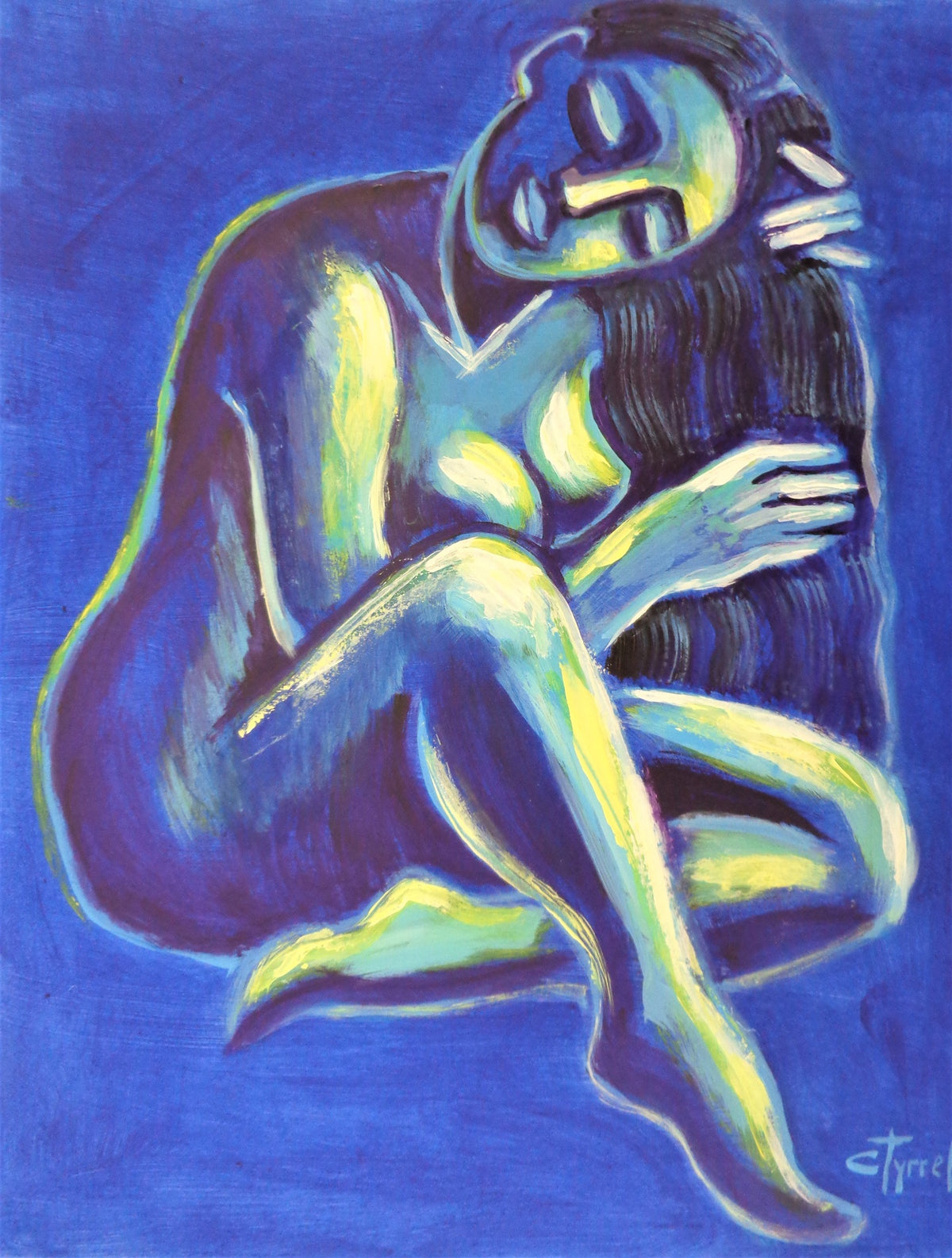 Midnight Blue Figure