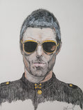 Liam Gallagher Pencil Portrait