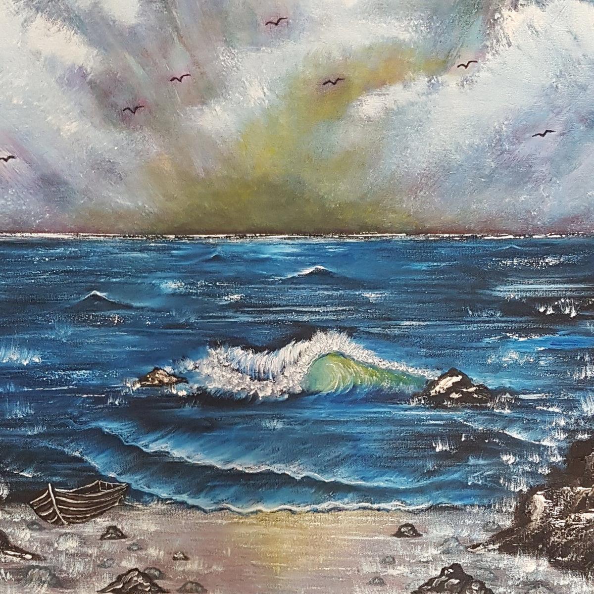 Seascape natural power beauty