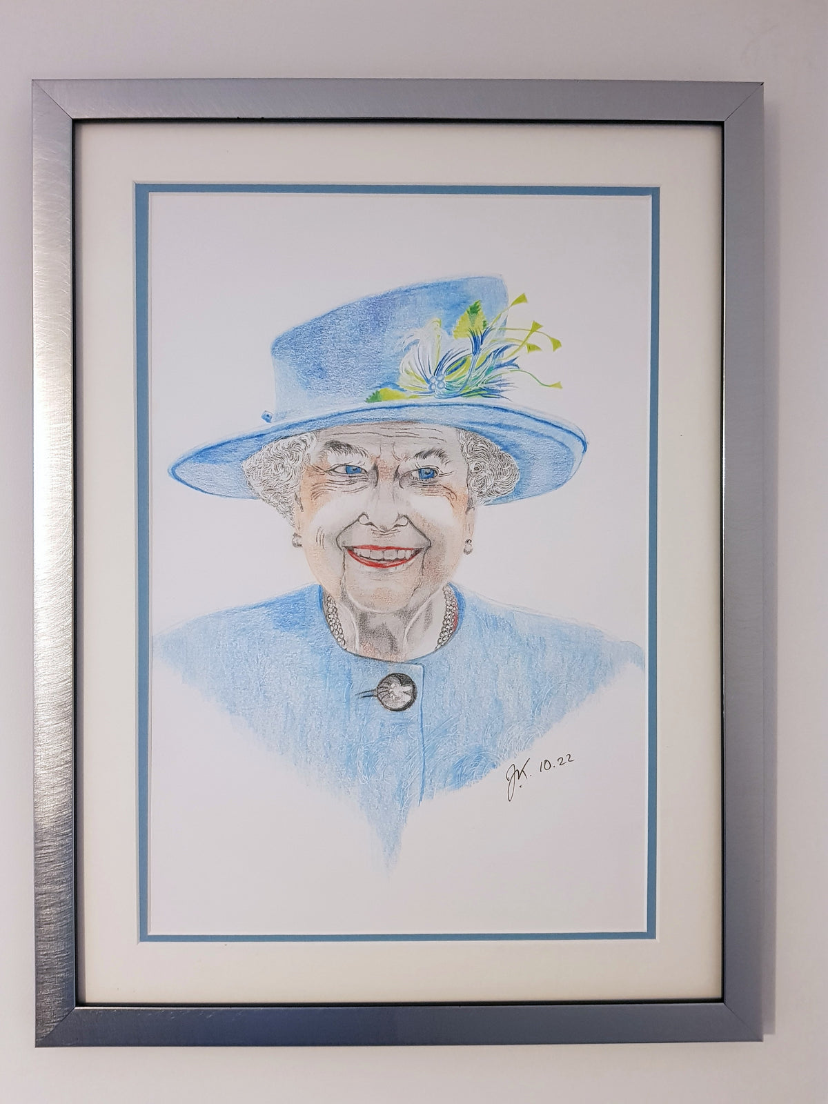 HRH Queen Elizabeth II Pencil Portrait