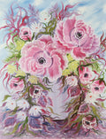 Refreshing roses in a vase