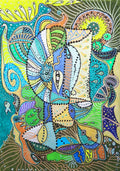 Get Lost In The Green Abstract Textured Design