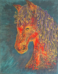 The Greek Golden Abstract Horse