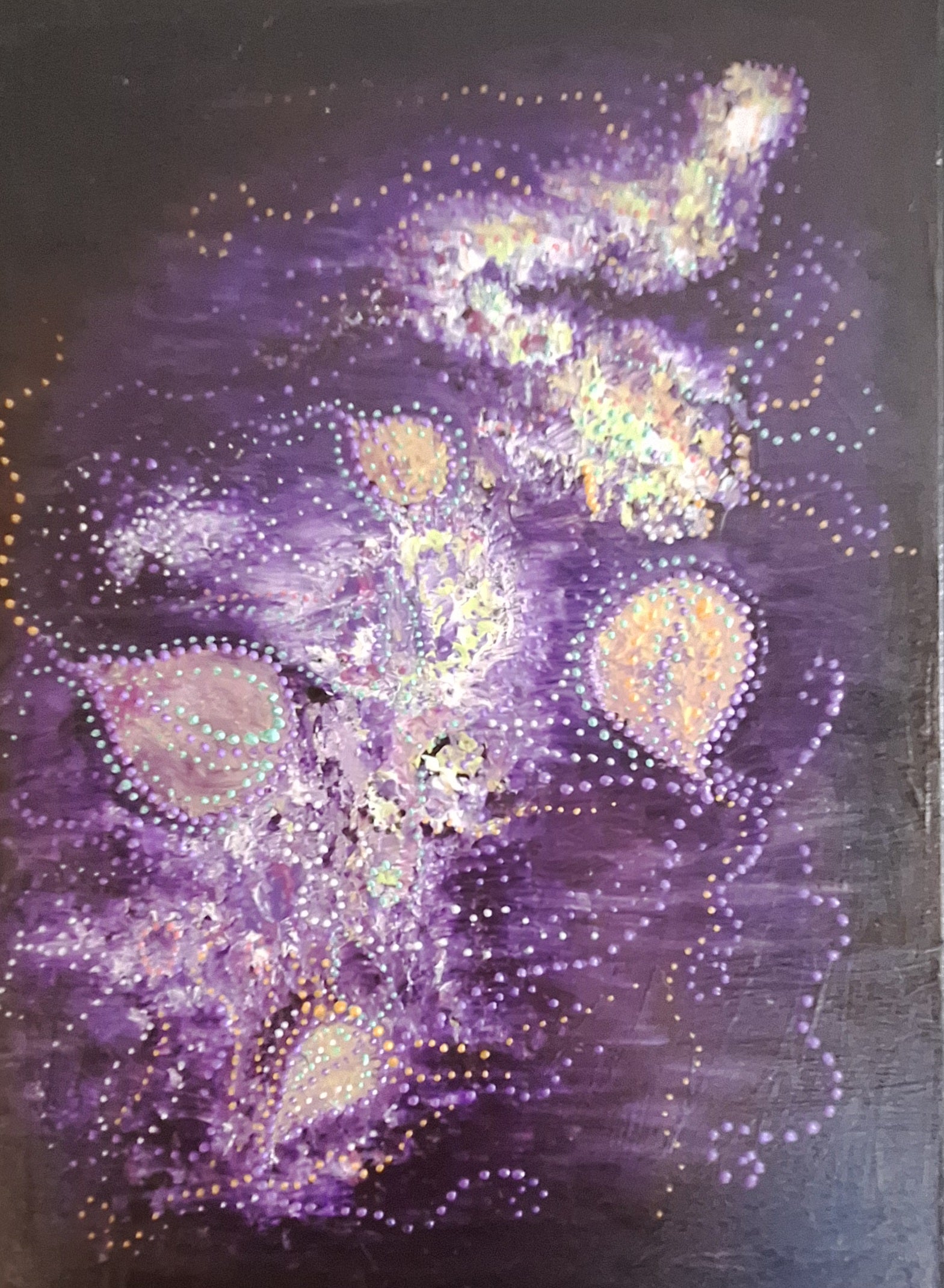 Purple Paisley Abstract