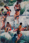 Bathers at Saturnia, Italy