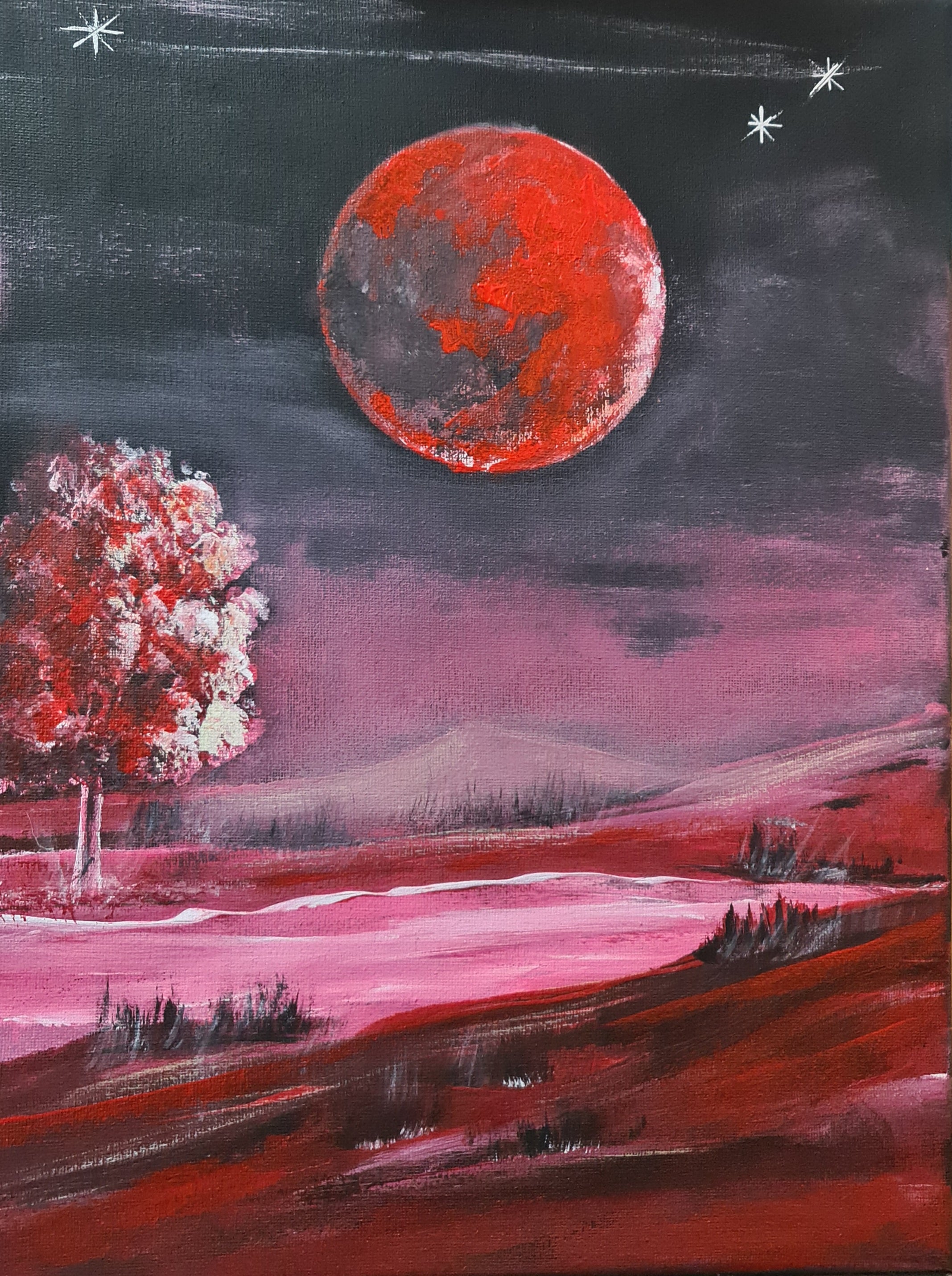 Blood Moon over the Dreamscape."